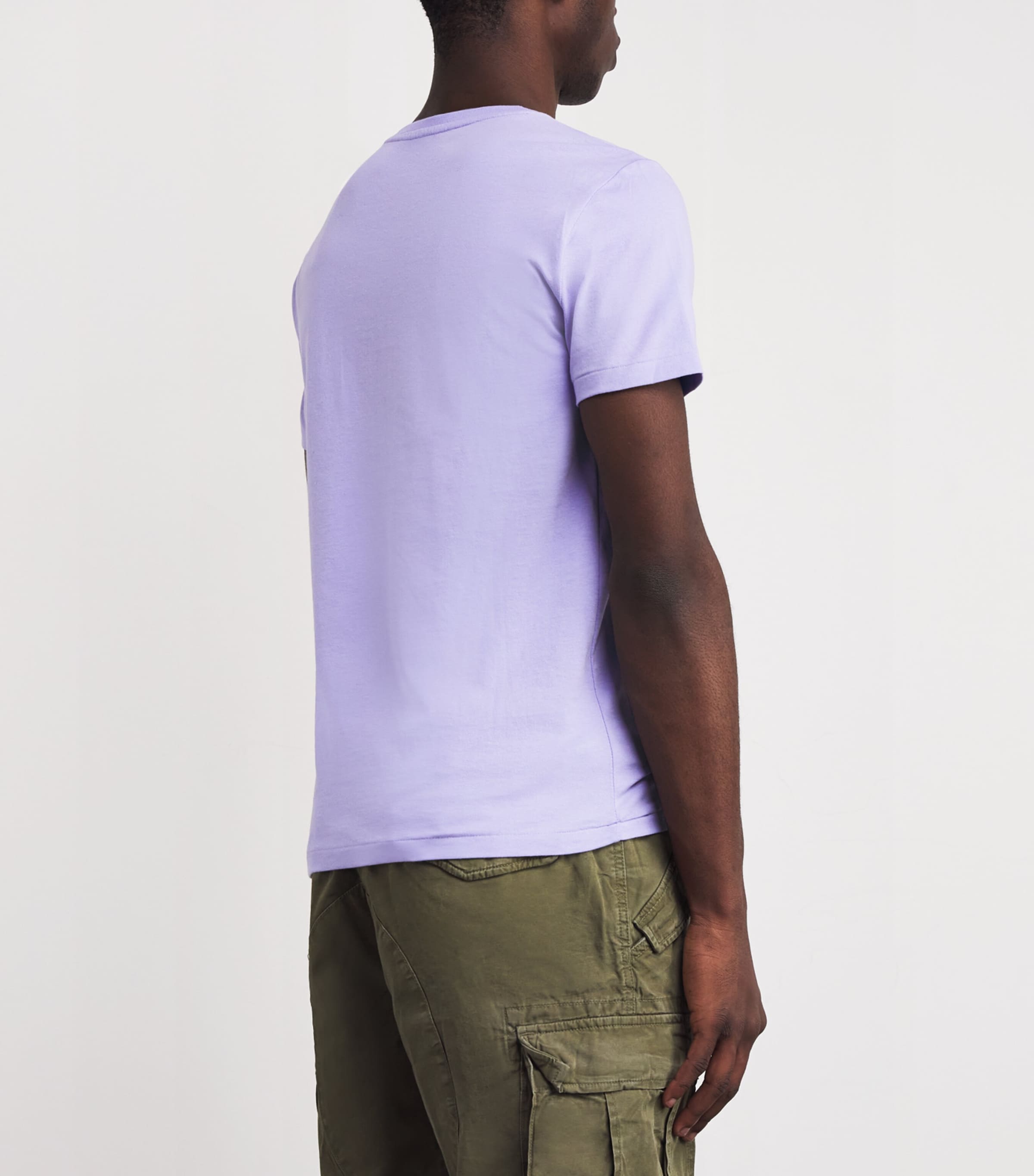 Cotton Logo T-Shirt PURPLE Image 4
