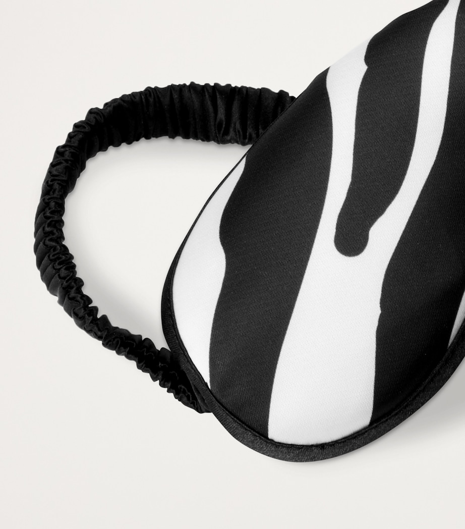 Zebra Slippers and Sleep Mask Travel Set UZ014-ZEBRA BCO/NERO Image 3