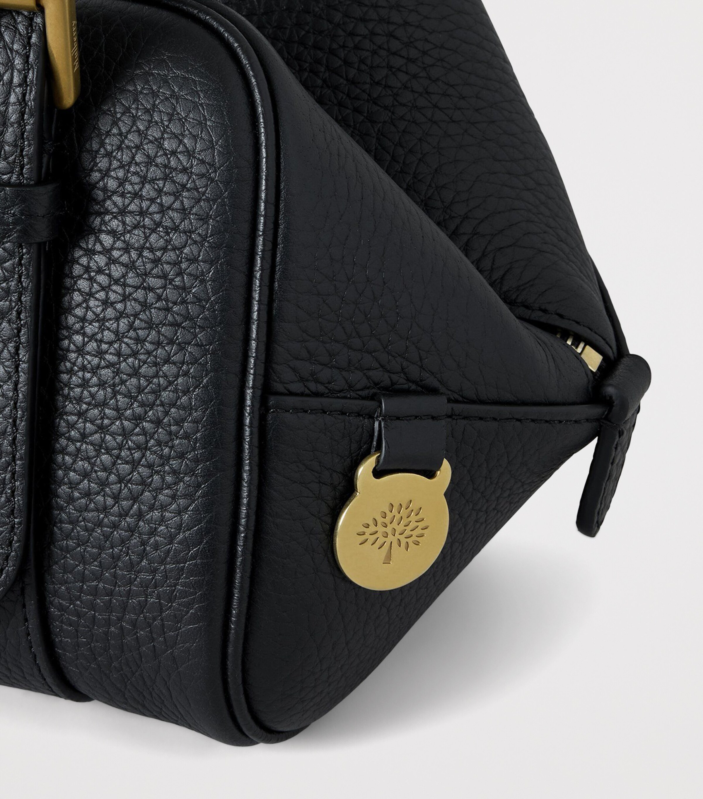 Mulberry Small Leather Boston Shoulder Bag Black Image 6