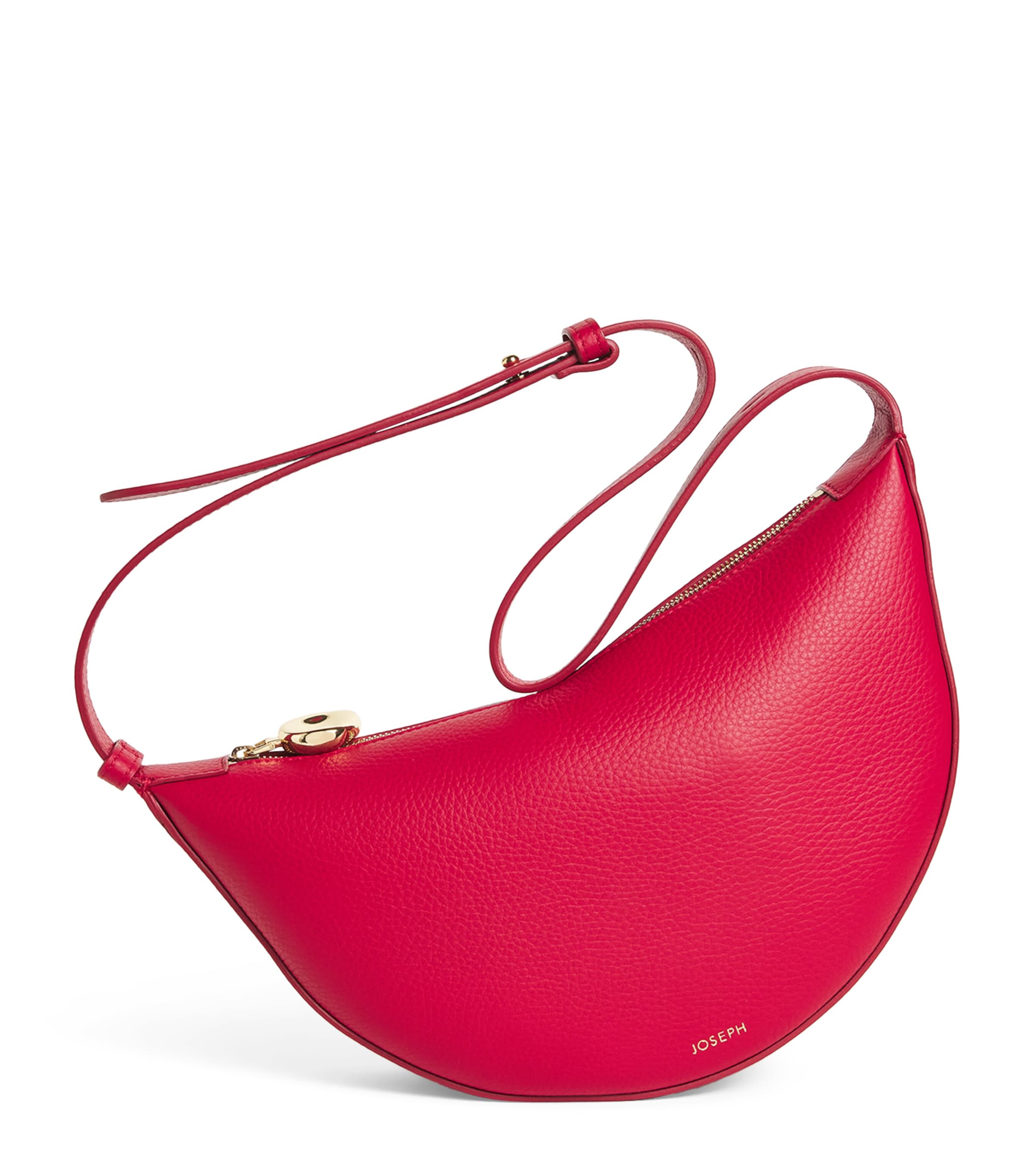 Joseph Leather Bean Shoulder Bag Garnet Image 1