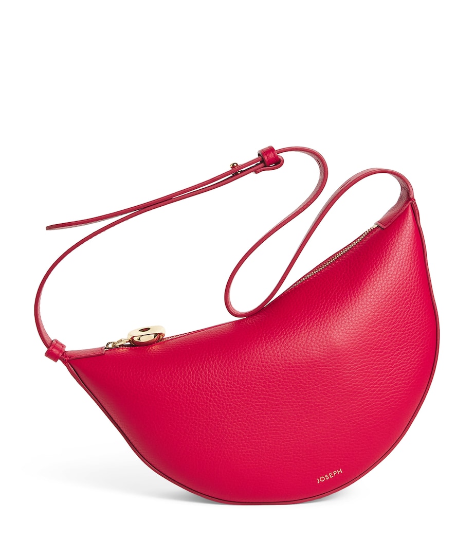Joseph Leather Bean Shoulder Bag Garnet Image 1