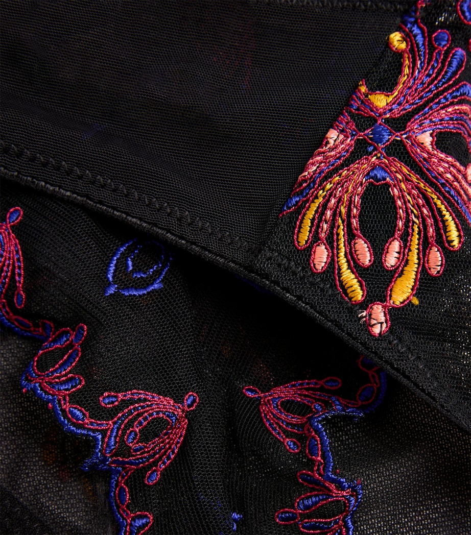 Embroidered Champs Elysees Tanga B25 BLACK JEWEL Image 4