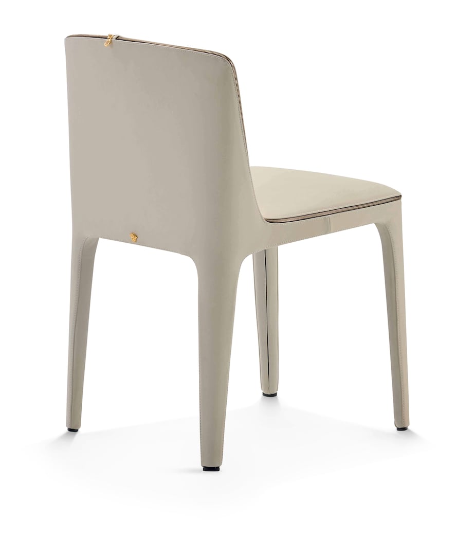 Leather Medusa Dining Chair POWDER GREY Image 2