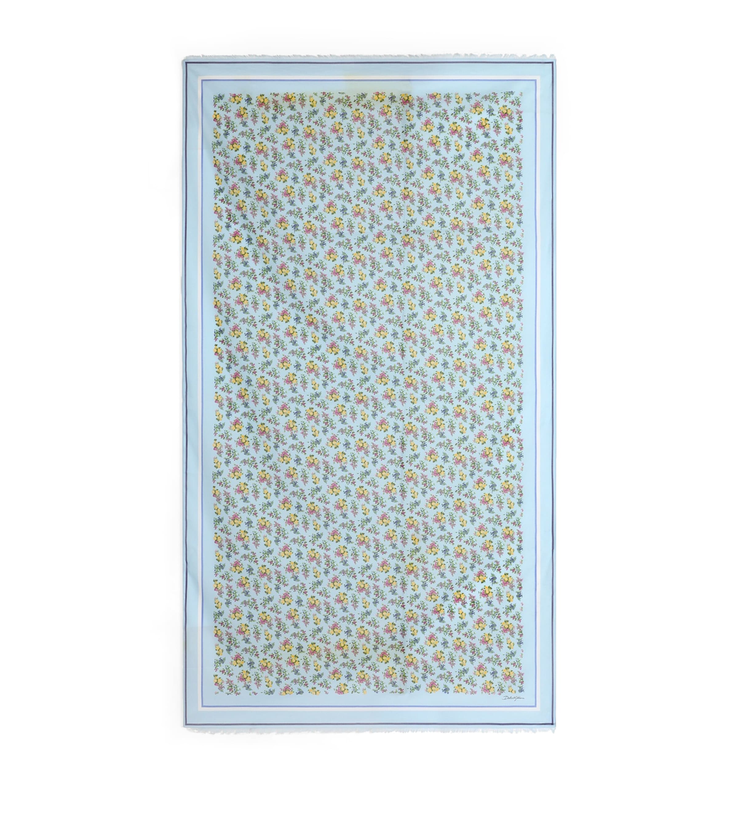 Dolce&Gabbana Cotton Floral Pareo Scarf Fior Image 1