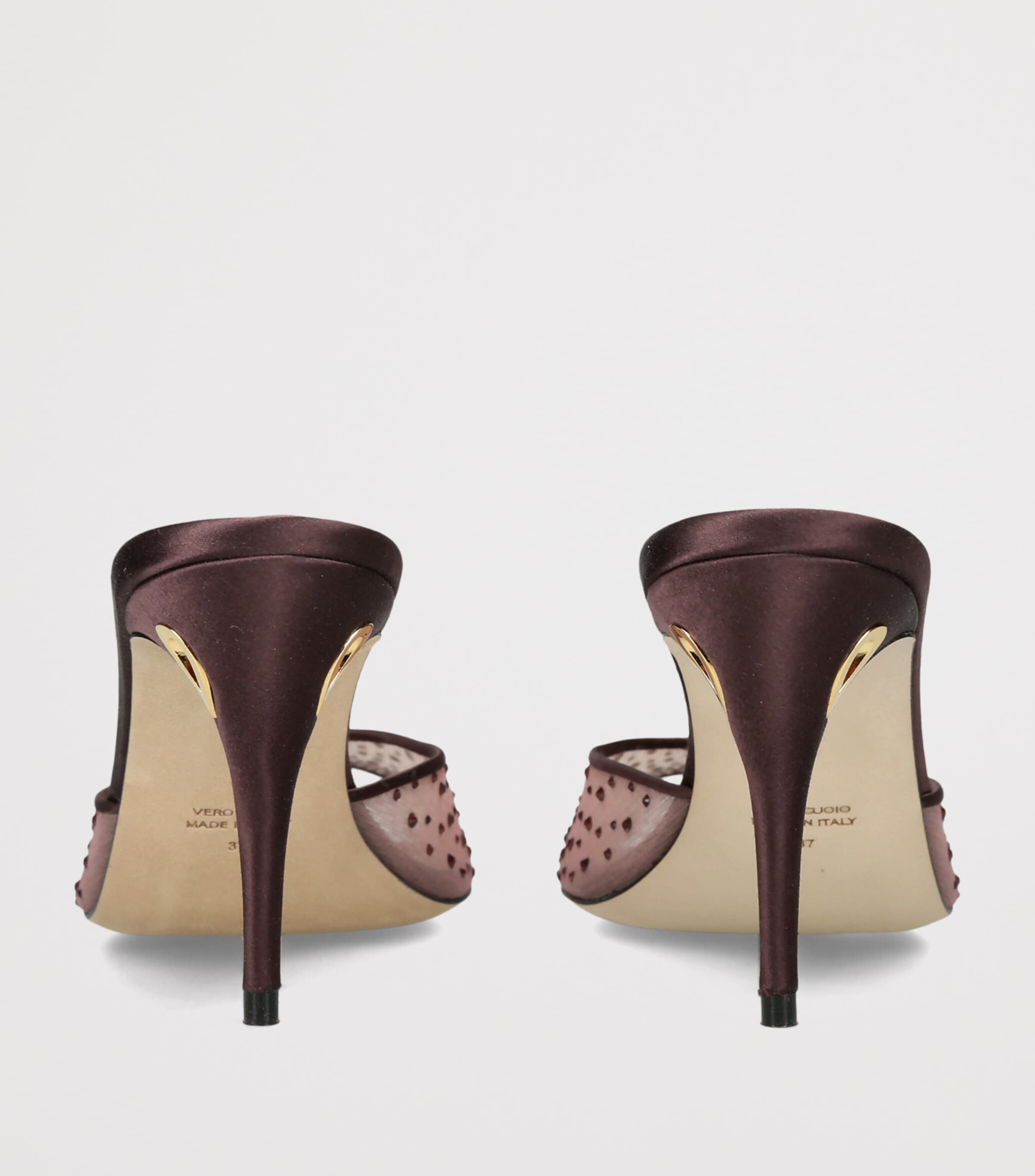 Jennifer Chamandi Lace Guido Mules 85 Purple Image 2