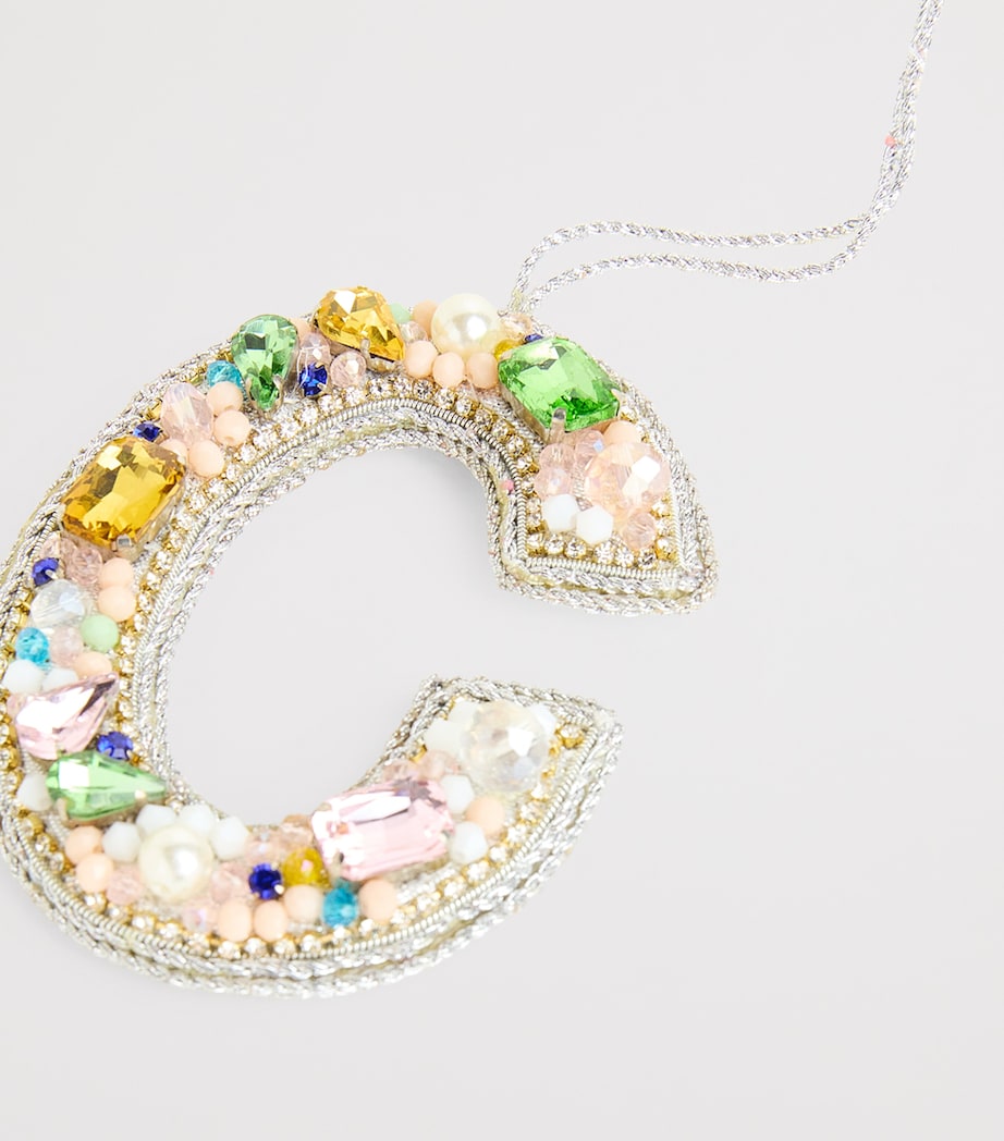 Embellished Alphabet Tree Decoration MULTI, SILVER Image 2