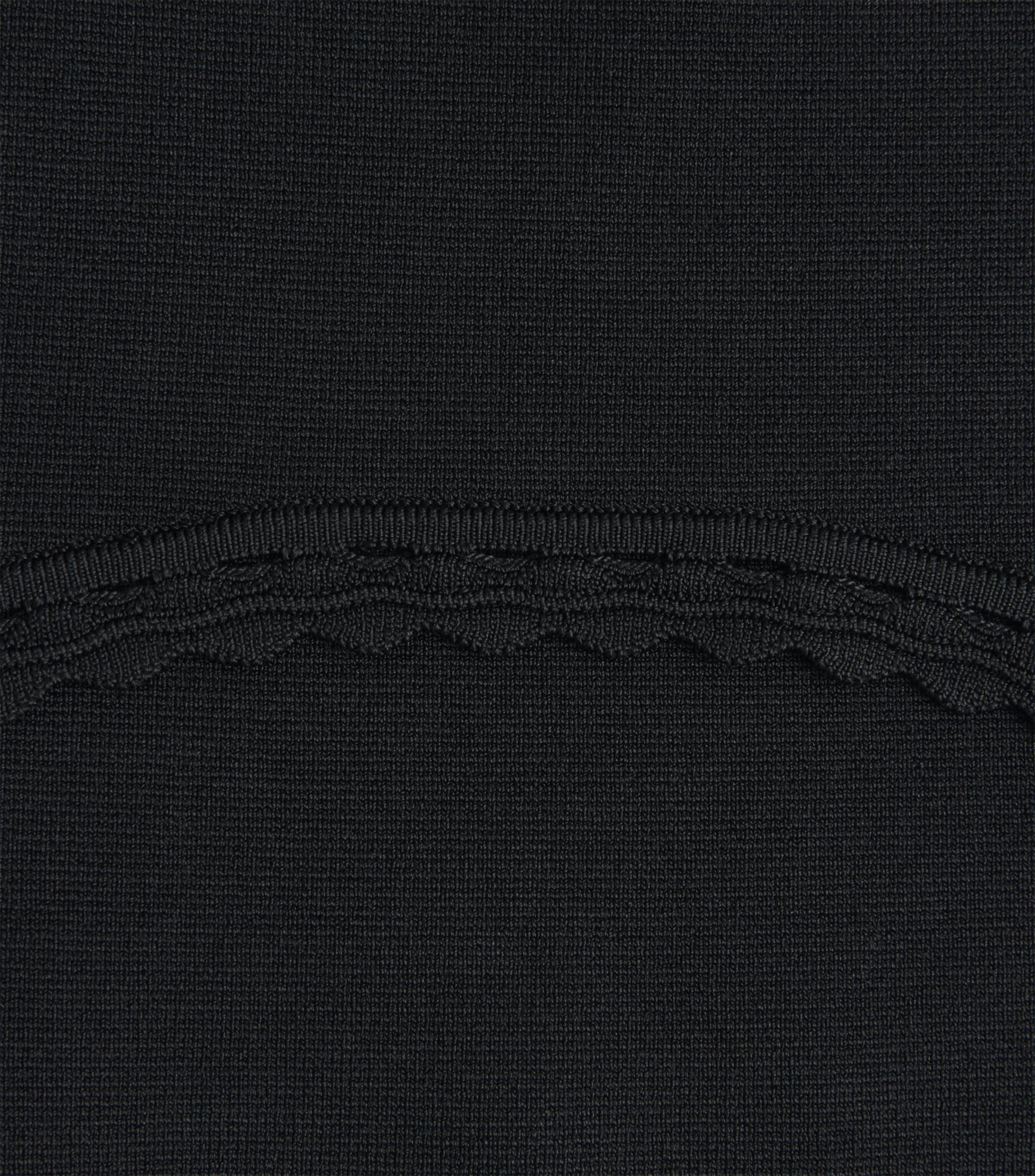 Sandro Paris Womens Knitted Crop Top Black Image 6