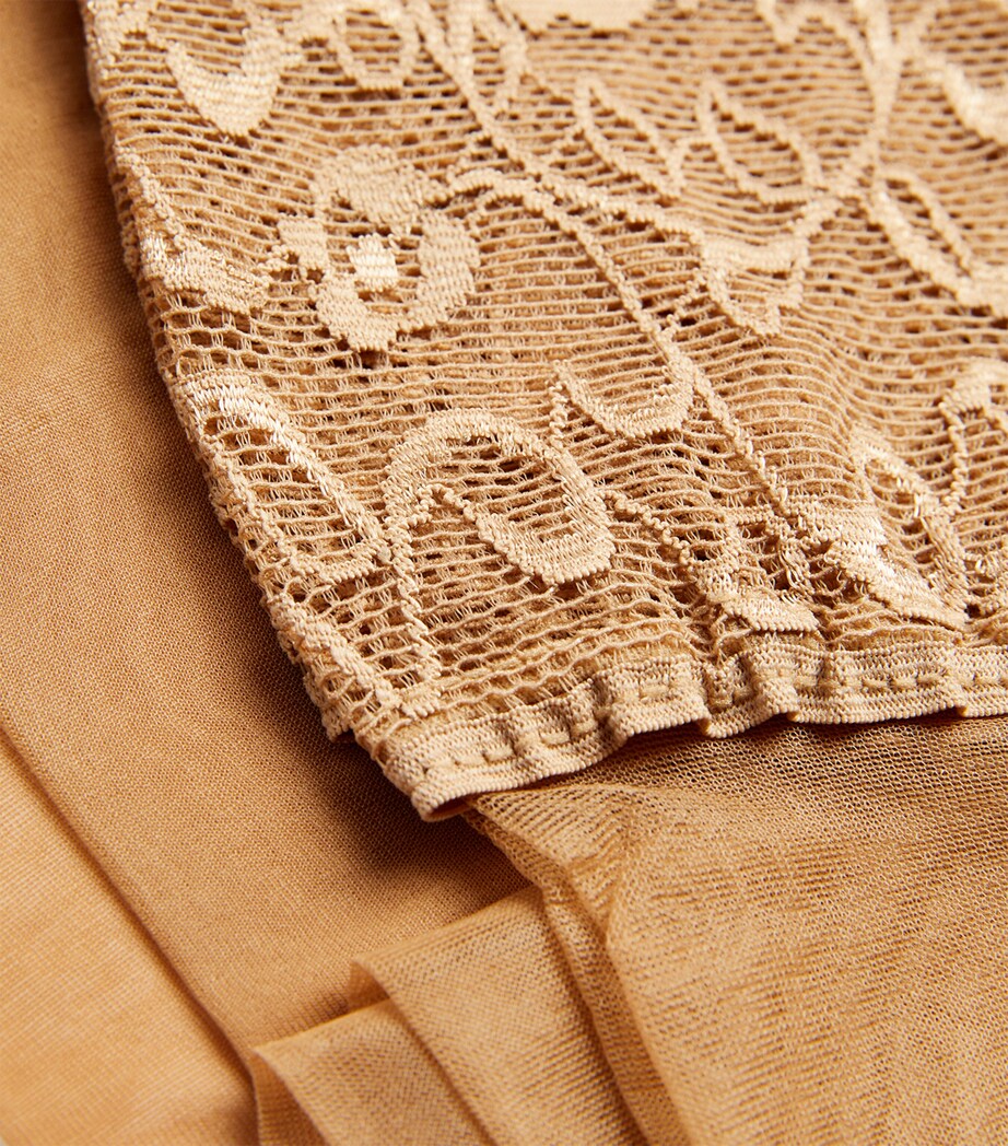 Lace-Trim Seidenglatt 15 Stockings 4169 POWDER Image 5