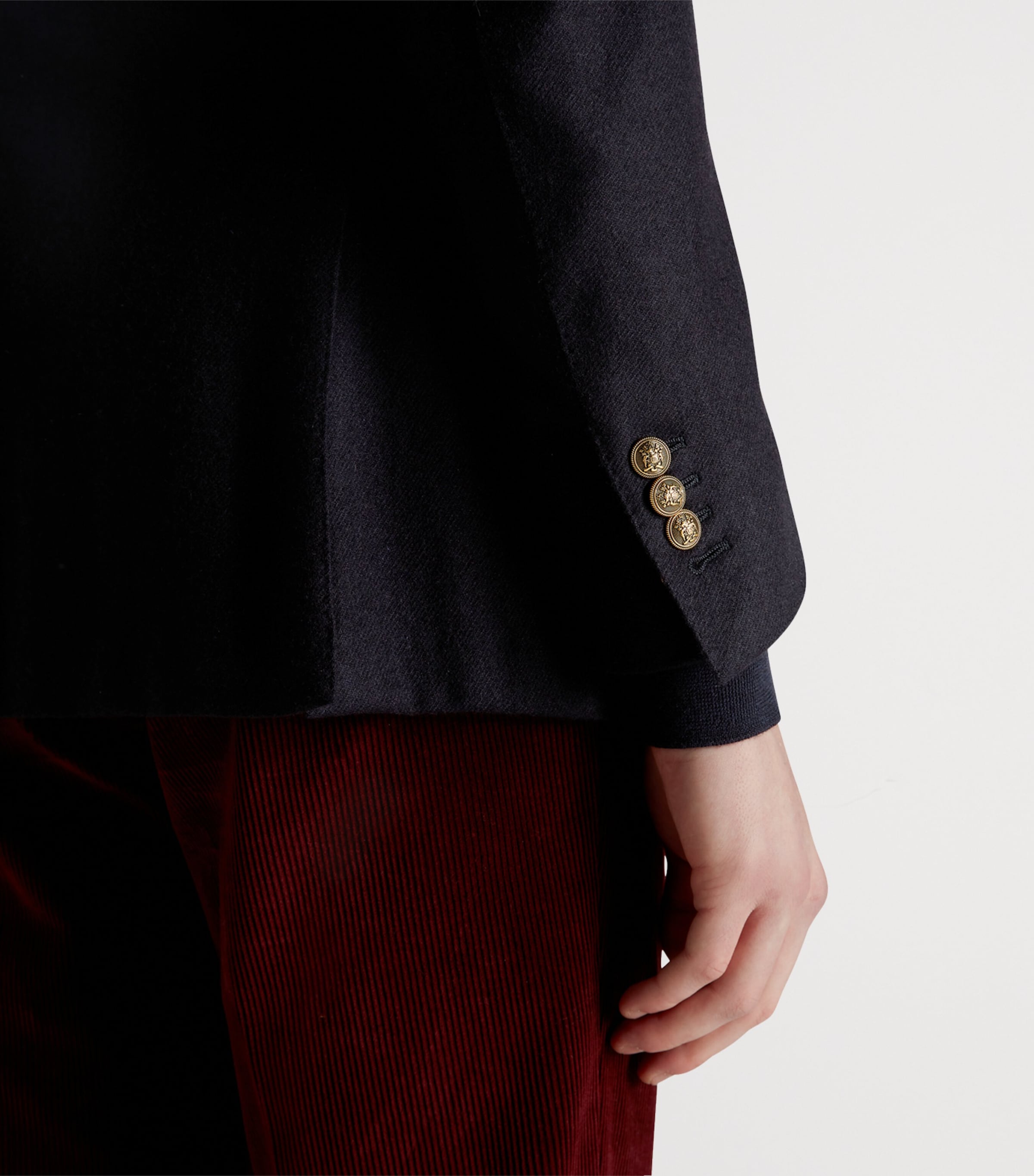 Cashmere Bourdon Blazer 416HOUSE NAVY Image 5