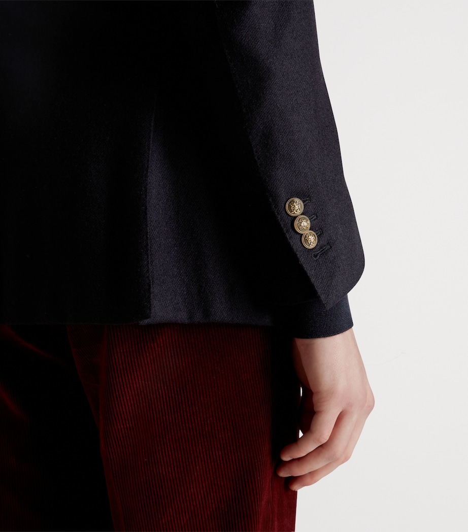 Cashmere Bourdon Blazer 416HOUSE NAVY Image 5