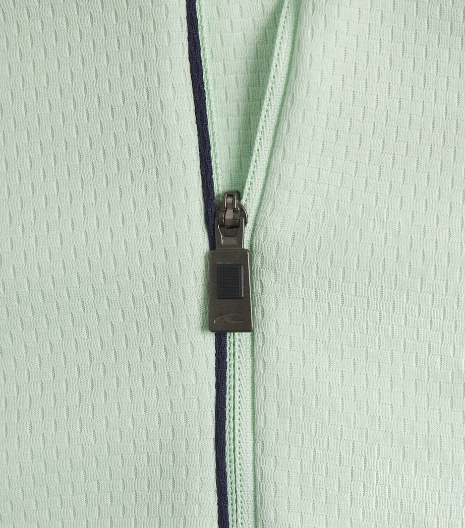 KJUS Mens Capture Midlayer Half-Zip Top Agav/al Blu Image 6