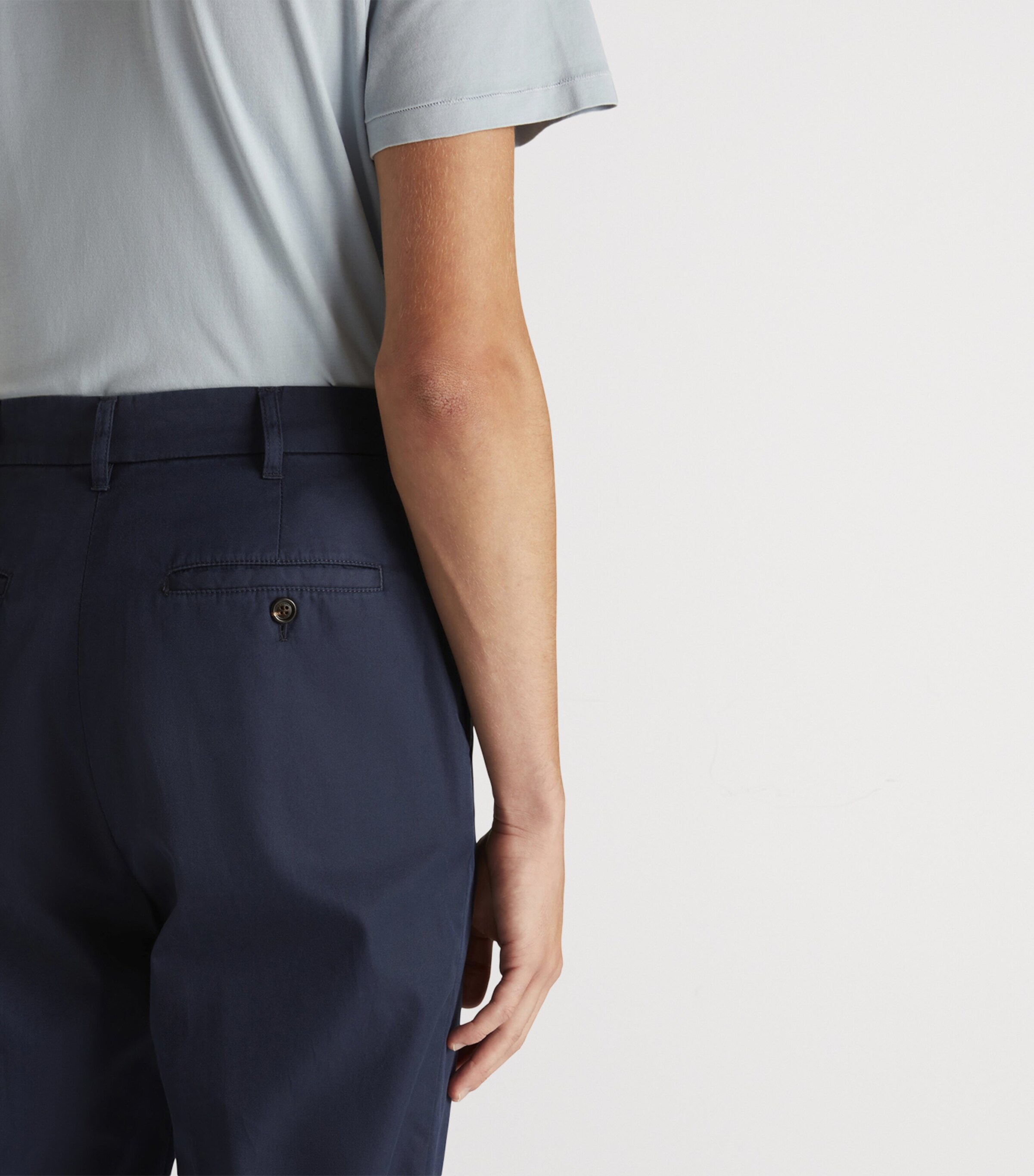 Cotton Gabardine Chinos 410NAVY Image 5