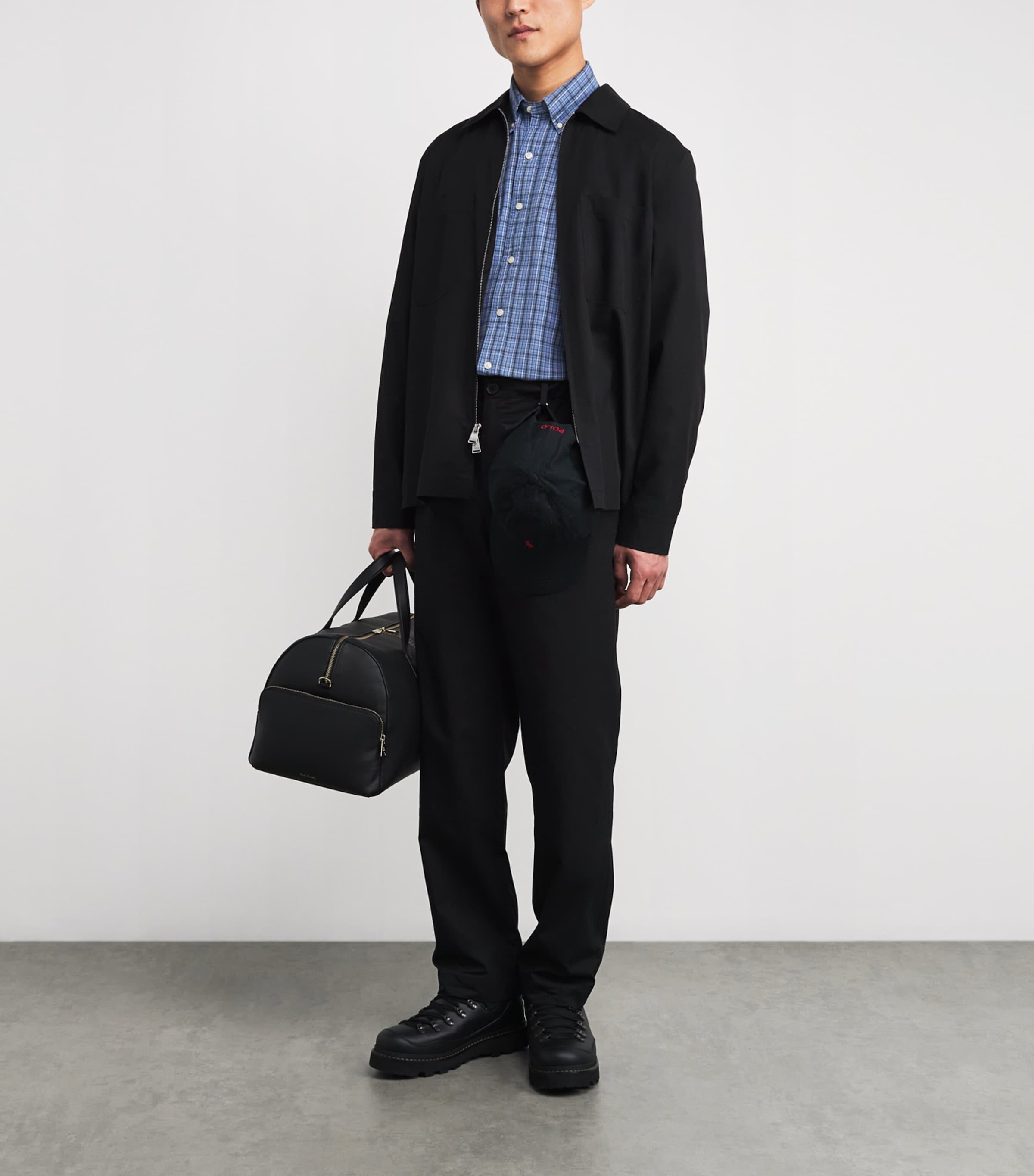 Cotton Brushed Check Oxford Shirt BLUE HEATHER MULTI Image 2