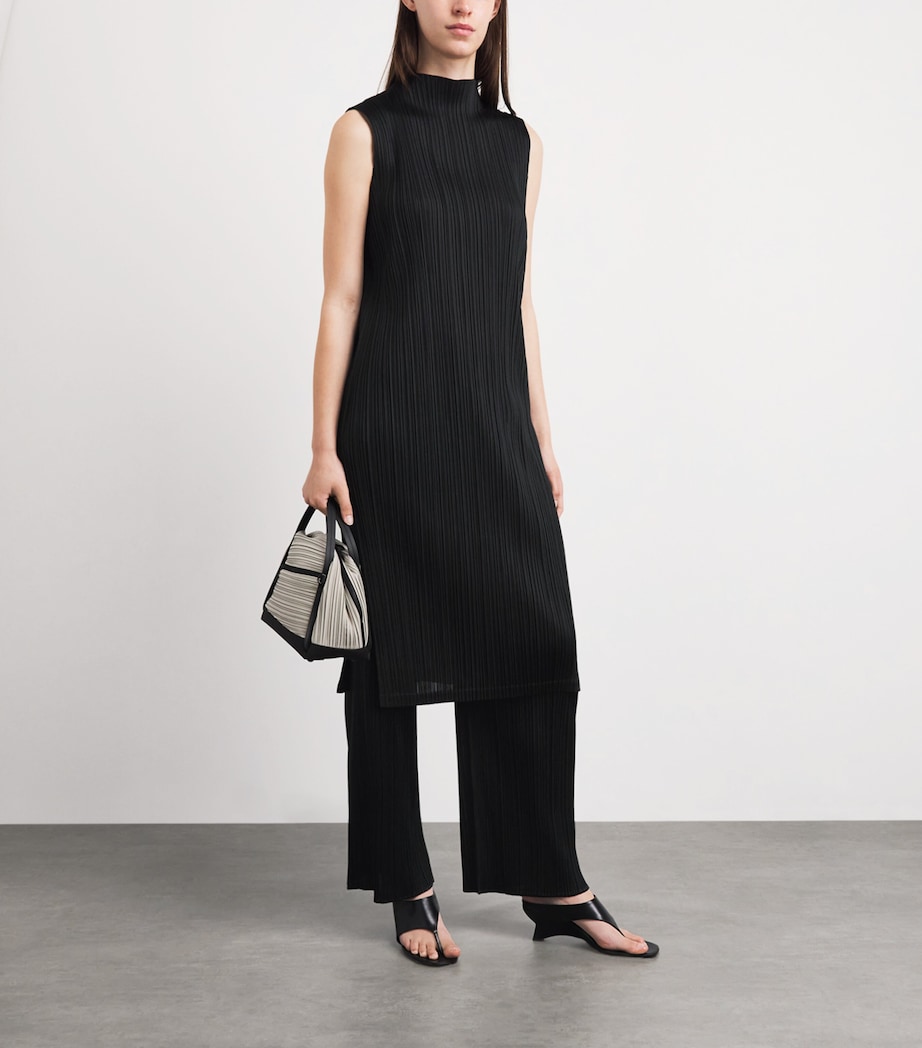 Pleats Please Issey Miyake Womens Monthly Colors Trousers Black Image 2