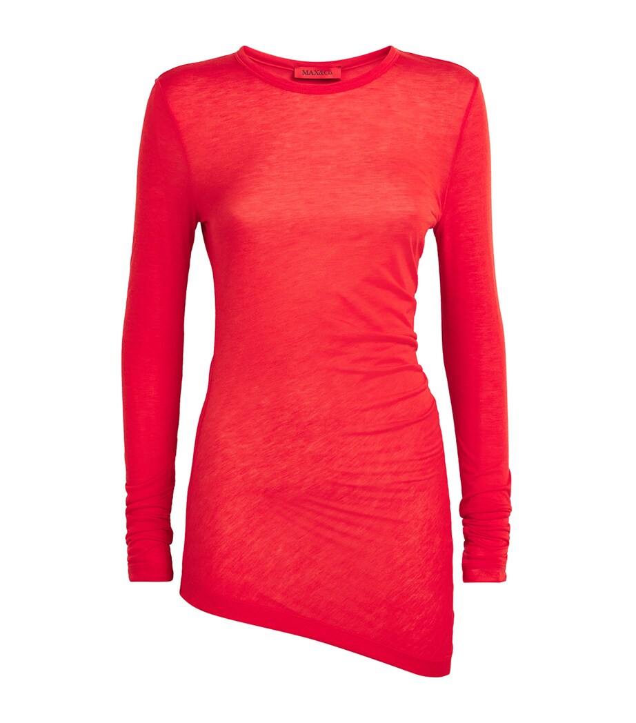 Ruched Top RED Image 1