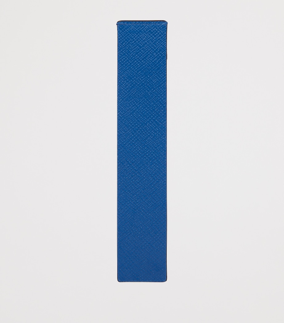 Smythson Panama Leather Bookmark Cerulean Image 2