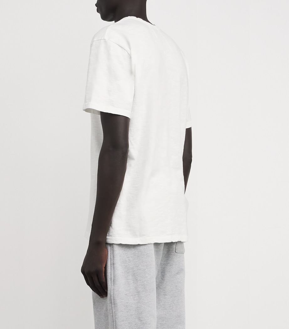 Cotton Lovers Print T-Shirt WHITE /0053 Image 4