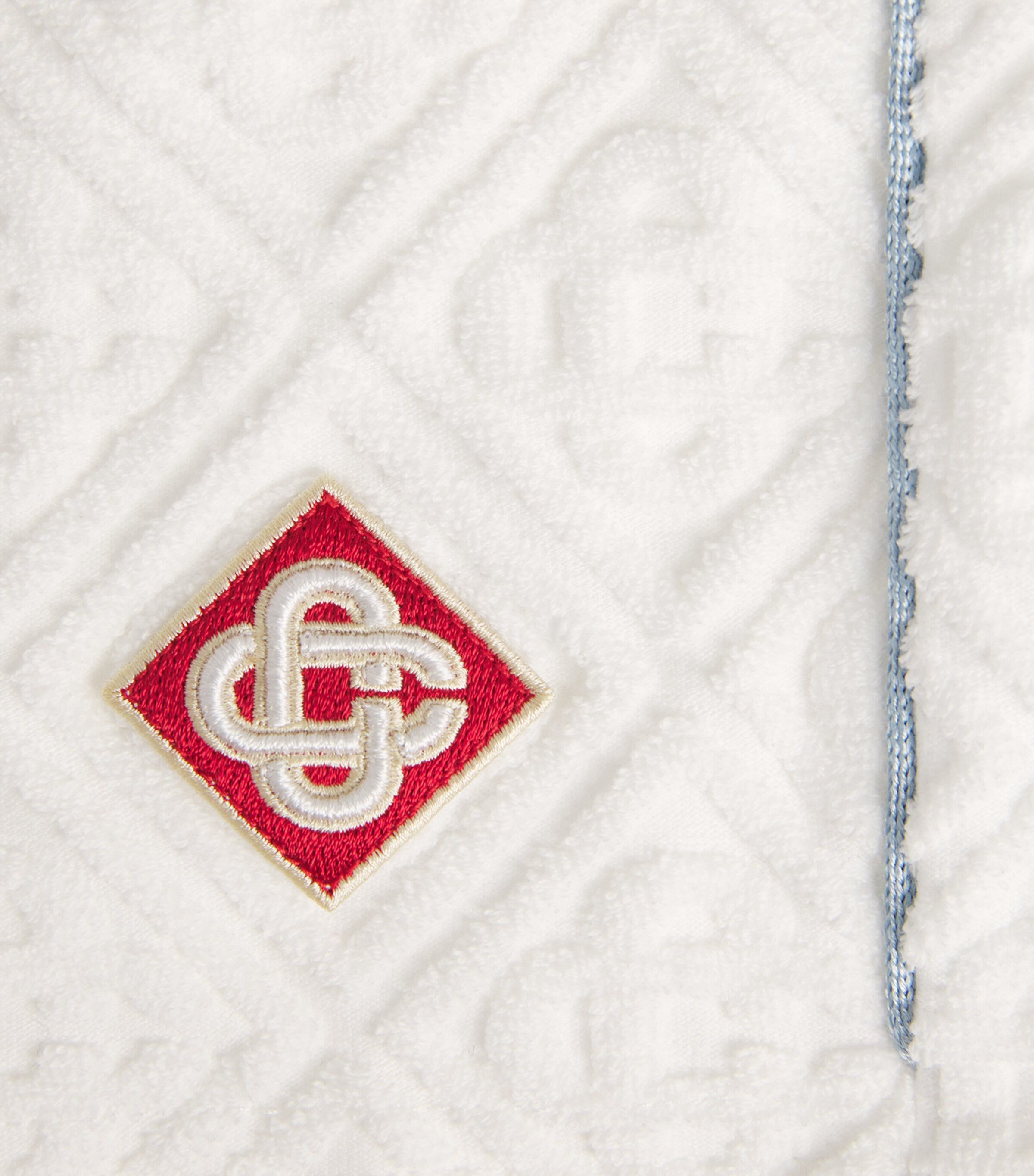 Casablanca Mens Towelling Monogram Shorts White Image 6