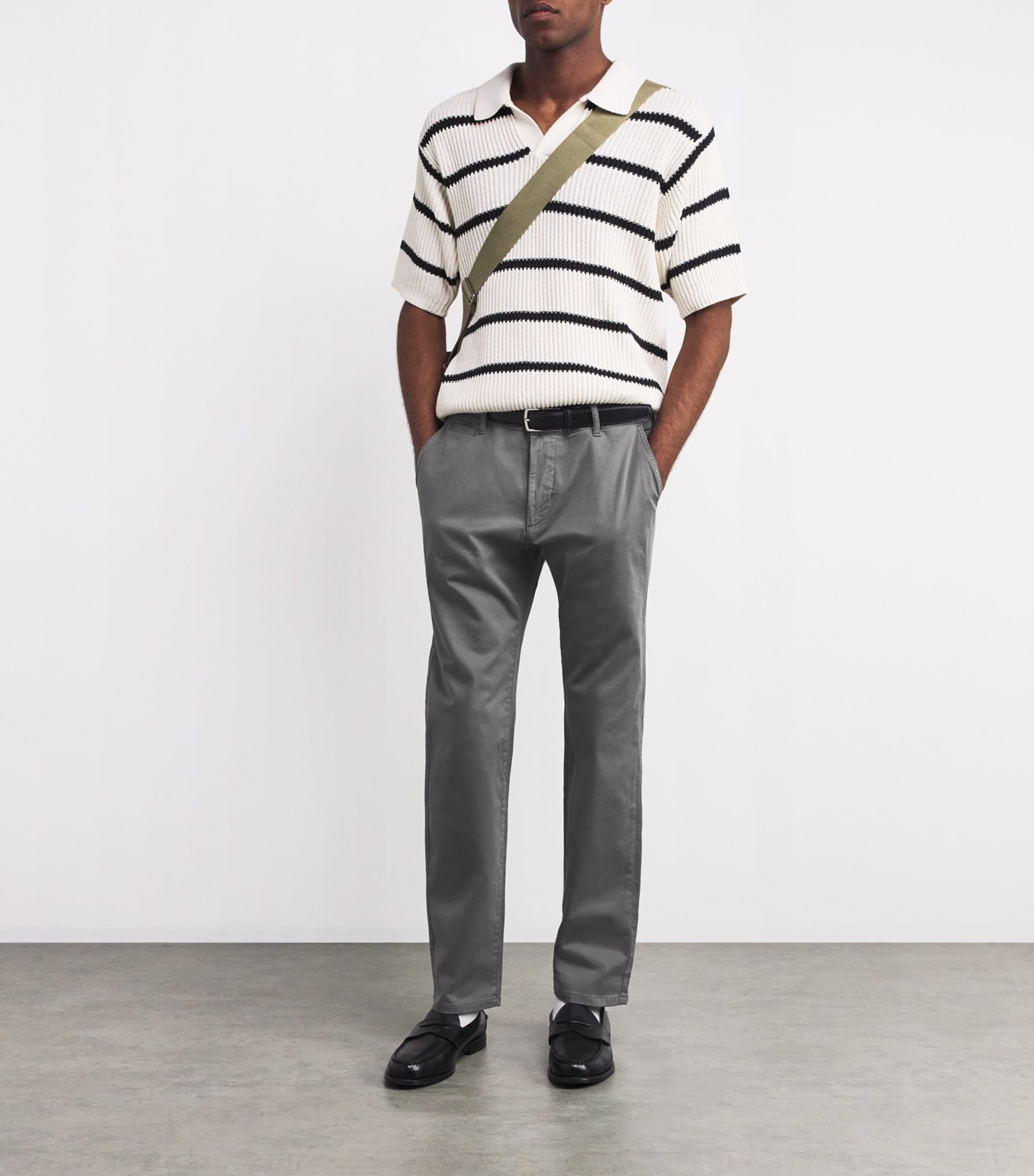 Stretch-Cotton Vincent Chinos COOL SLATE Image 2