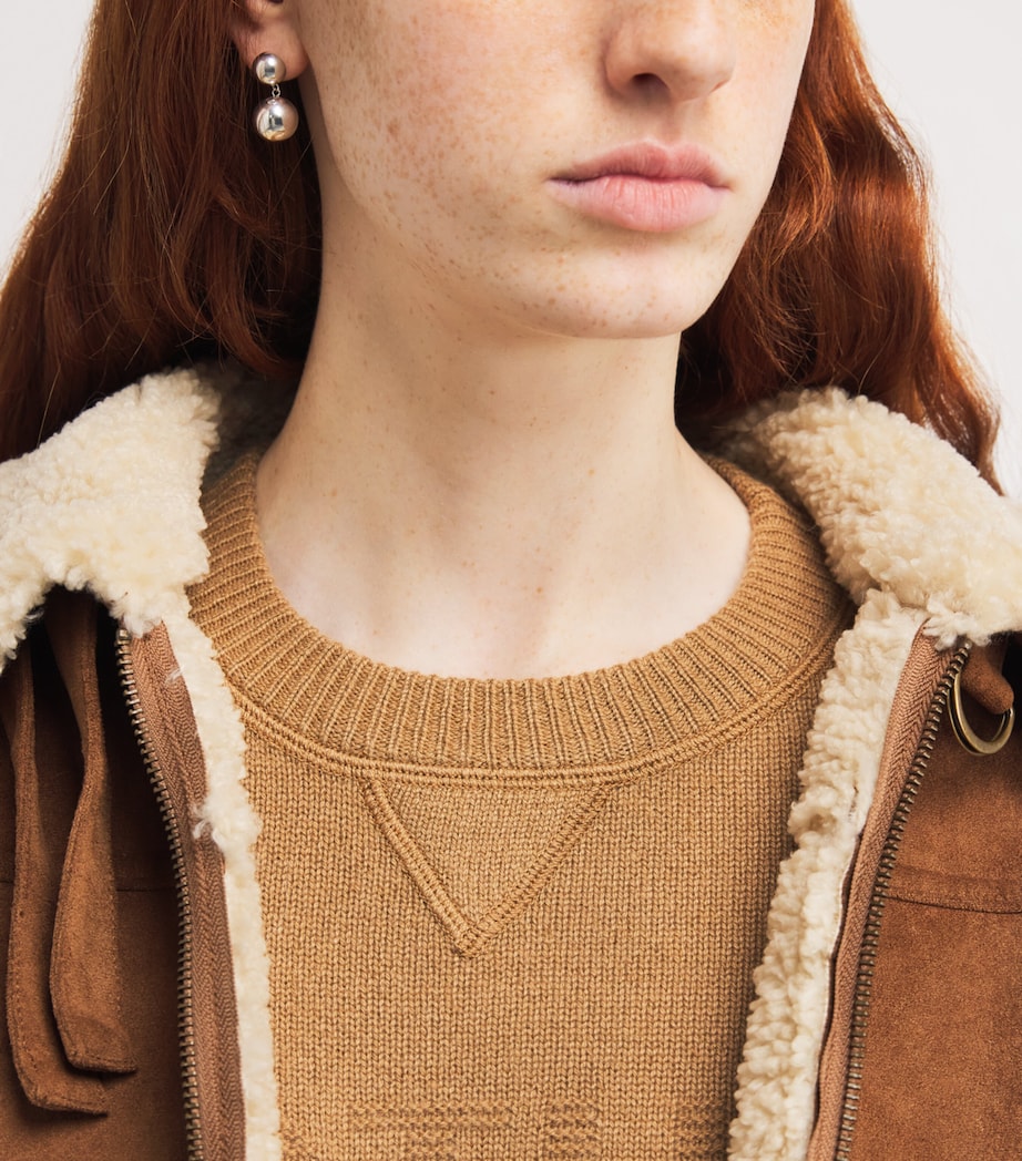 Cashmere Logo Sweater CAMEL CML Image 6