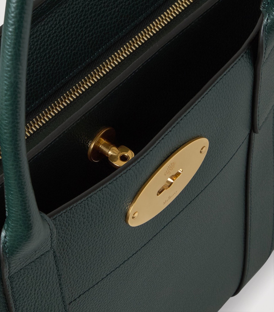 Leather Bayswater 9 to 5 Tote Bag MULBERRY GREEN Image 4