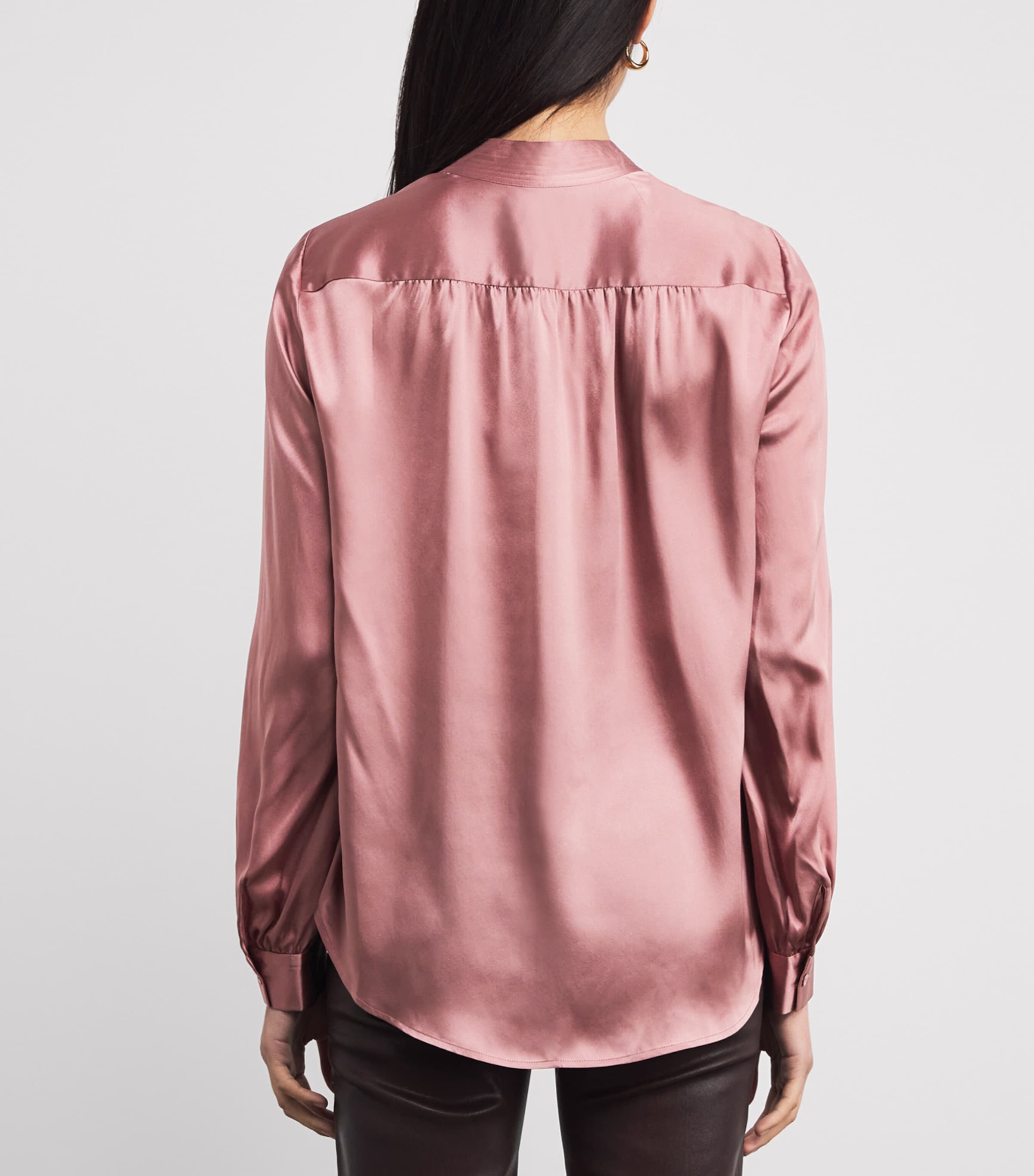 Silk Charmeuse Bianca Blouse MAUVE ROSE Image 4