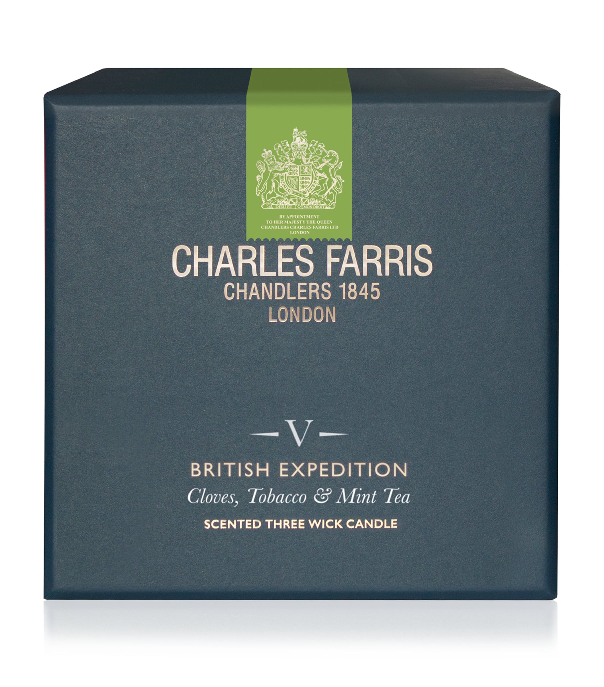 Charles Farris British Expedition Scented Candle (640g) Navy Image 2