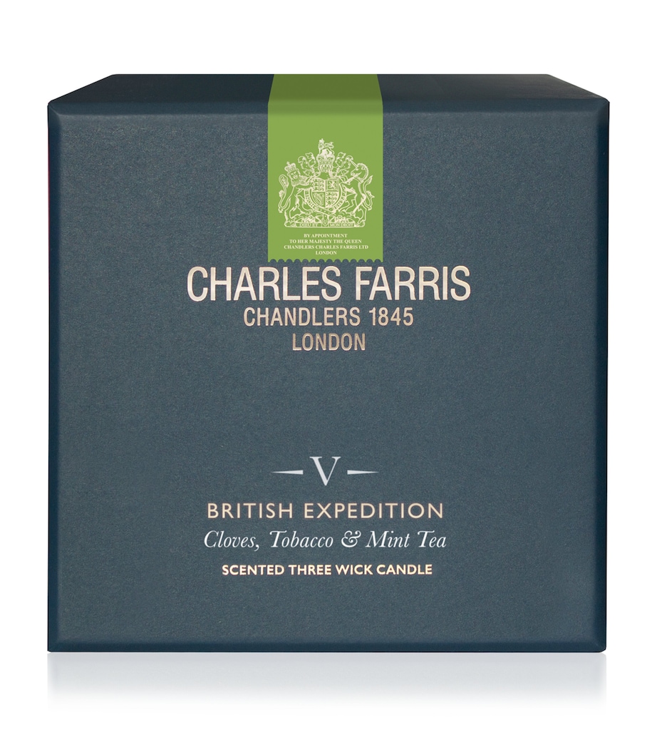 Charles Farris British Expedition Scented Candle (640g) Navy Image 2