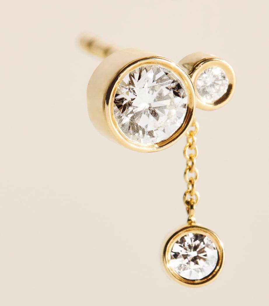 Sophie Bille Brahe Yellow Gold and Diamond Lou Single Earring Yellow Gold Image 5