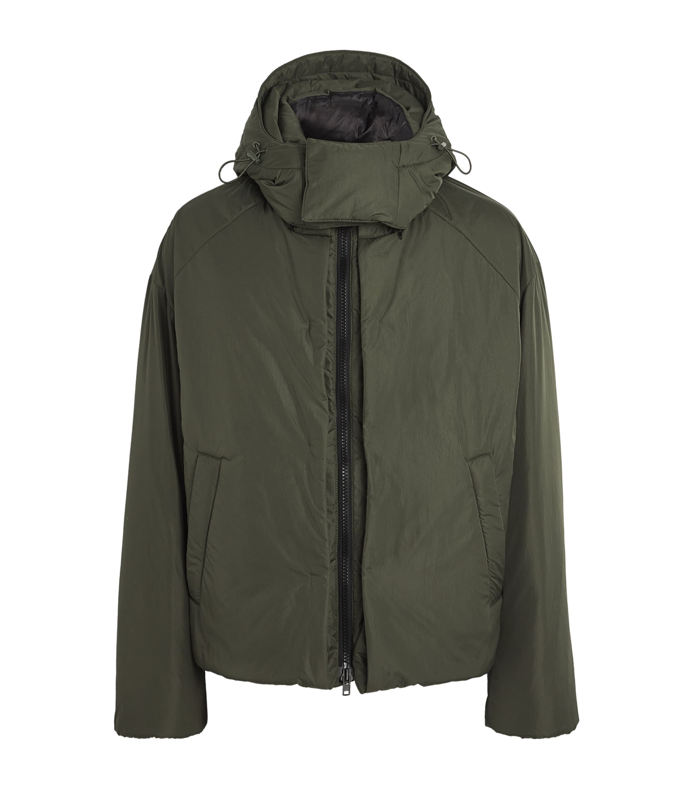 Juunj Hooded Long-sleeve Casual Jacket In Green