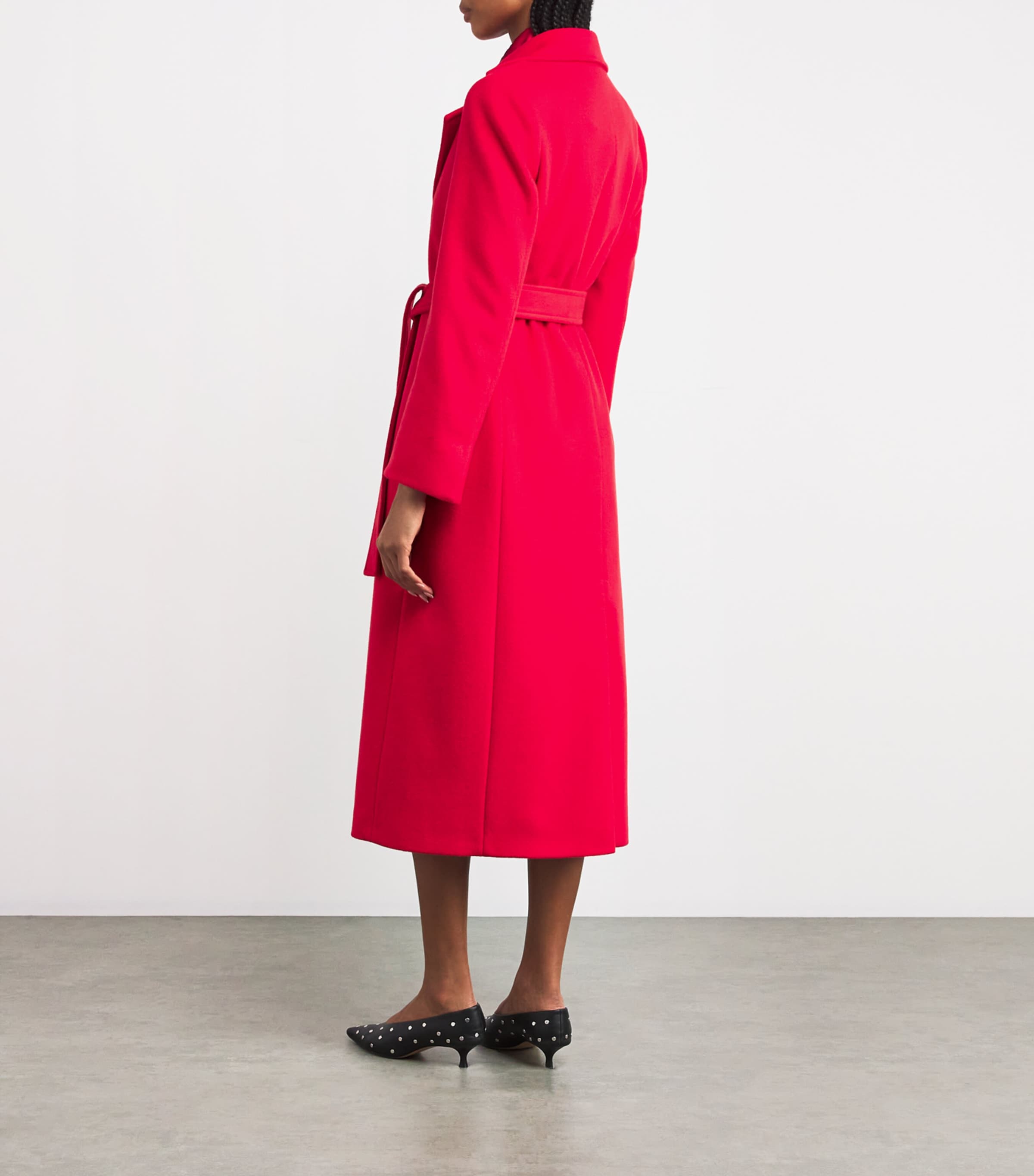 Virgin Wool Longrun Coat RED Image 4