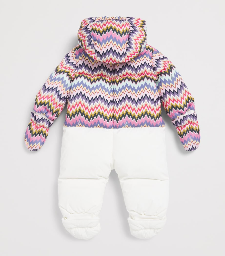 Hooded Zigzag Snowsuit (3-12 Months) 528MCROSA/MULTICOLOR Image 2