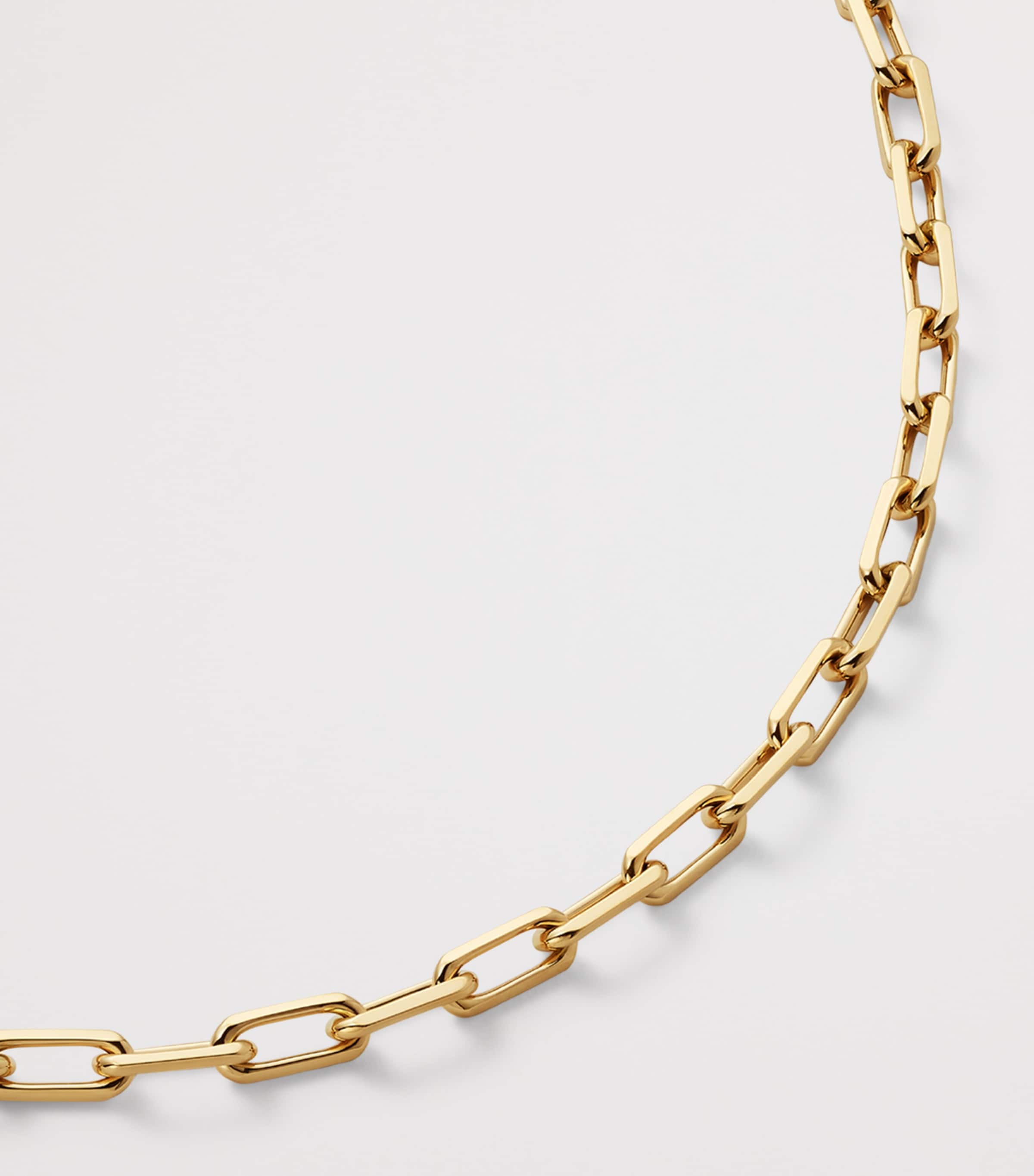 Small Yellow Gold Santos de Cartier Long Chain Necklace YELLOW GOLD Image 5