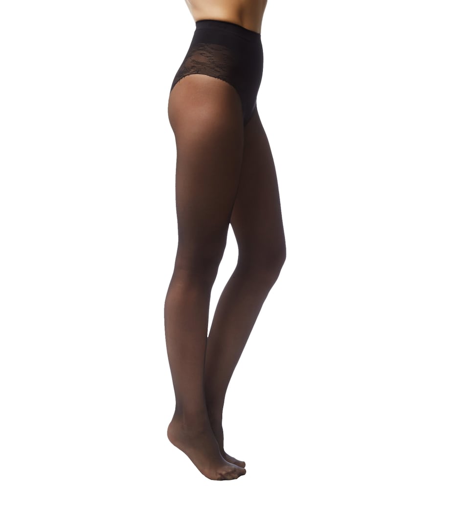 Wolford Womens Tummy 20 Control Top Tights Black Image 3