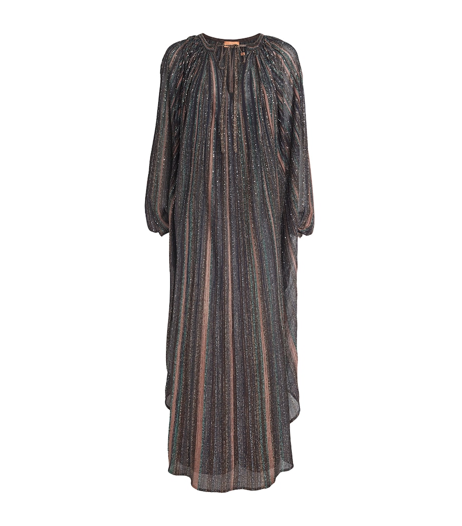 Missoni Womens Sequin-Embellished Stripe Maxi Dress Drk Brown Tone Image 1