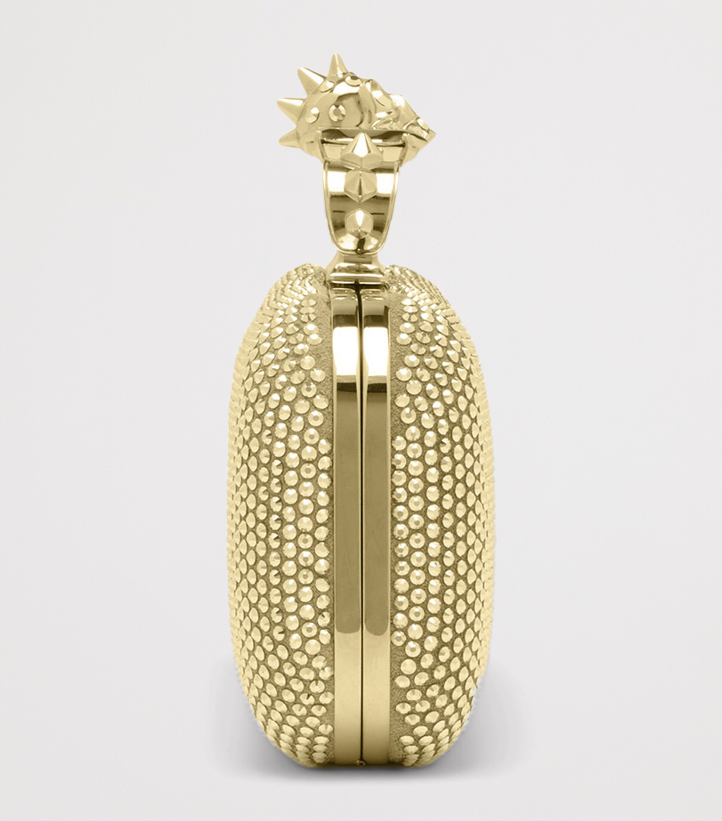 McQueen Long Crystal-Embellished Knuckle Clutch Bag Image 3