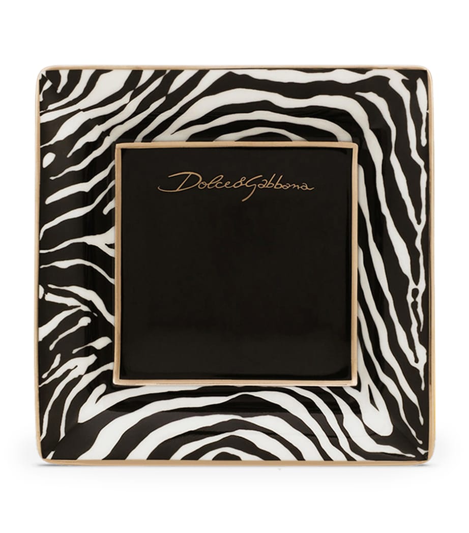 Porcelain Zebra Decorative Square Plate (10cm) UZ003-ZEBRA Image 1