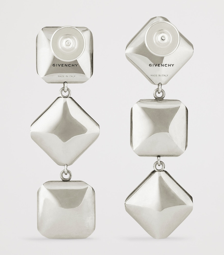 Givenchy Deconstructed Long Earrings Antic Silvery Image 4