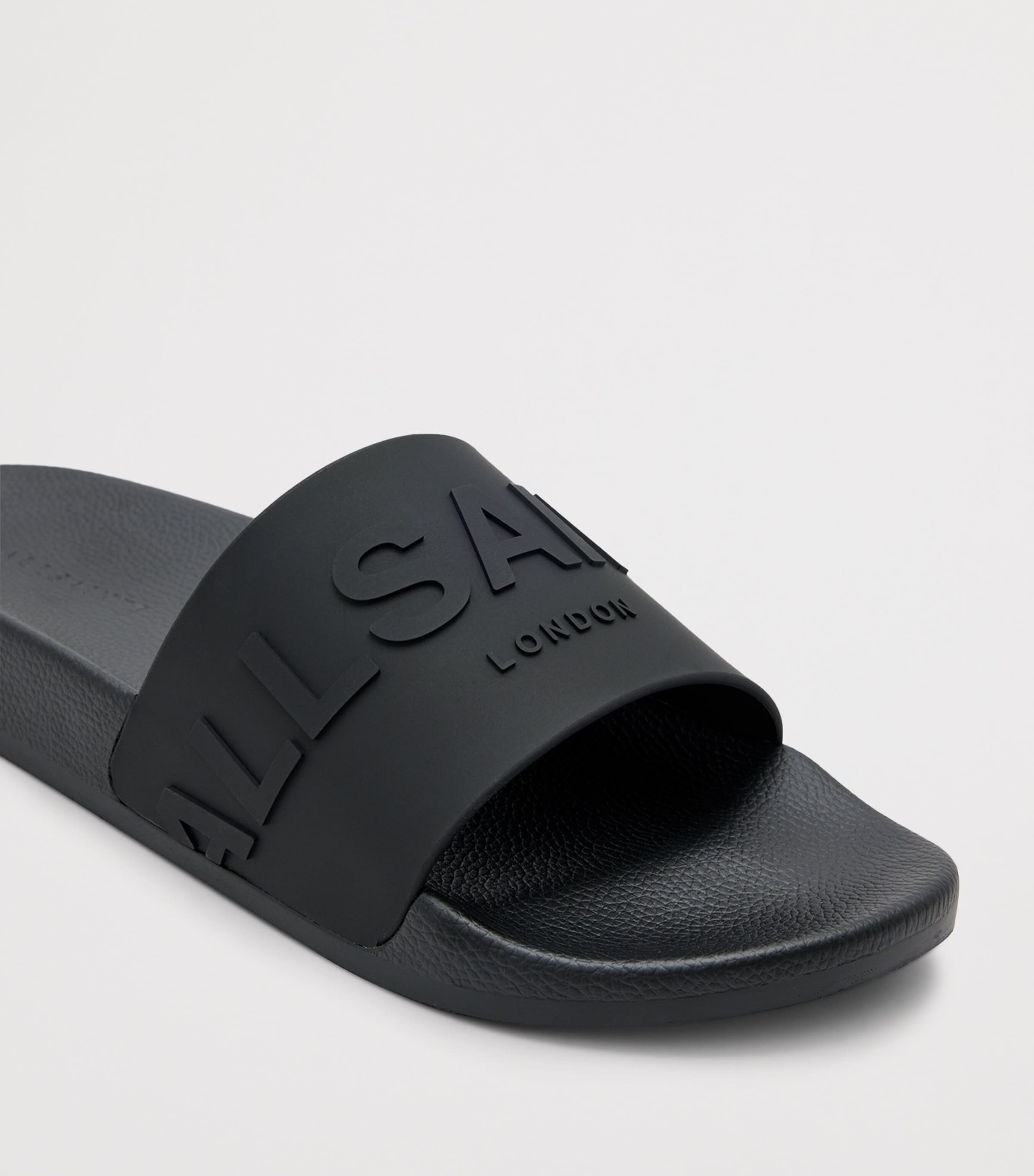 AllSaints Rubber Biggy Slides Black Image 5