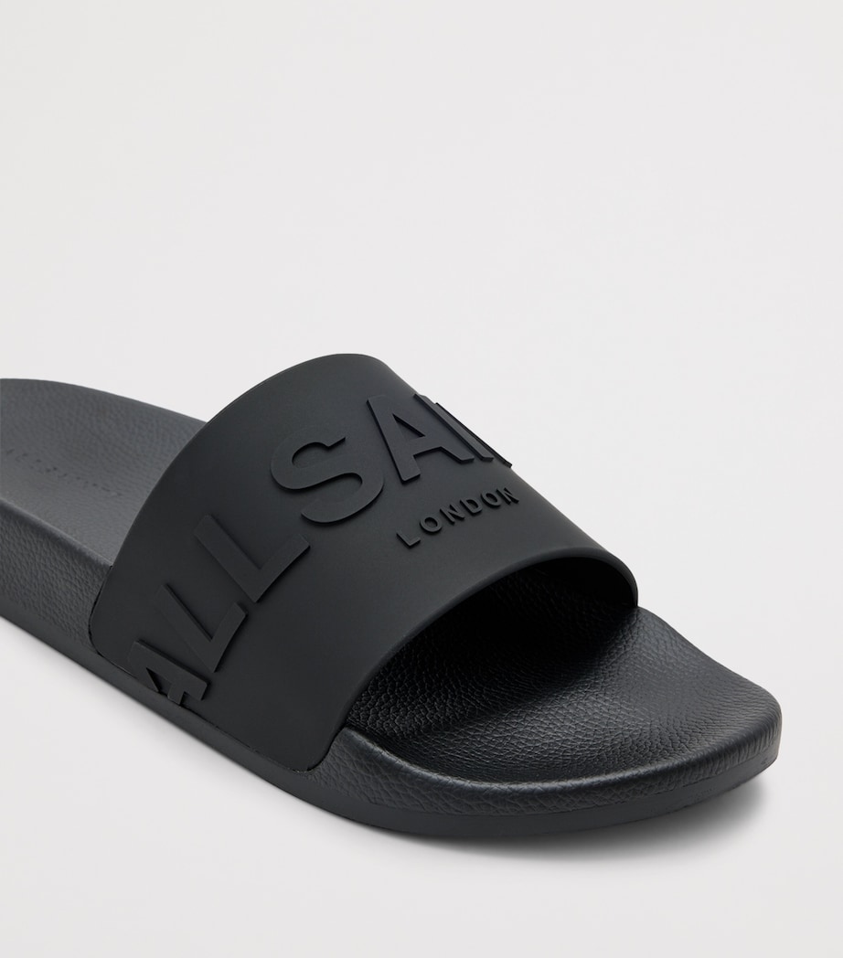 AllSaints Rubber Biggy Slides Black Image 5