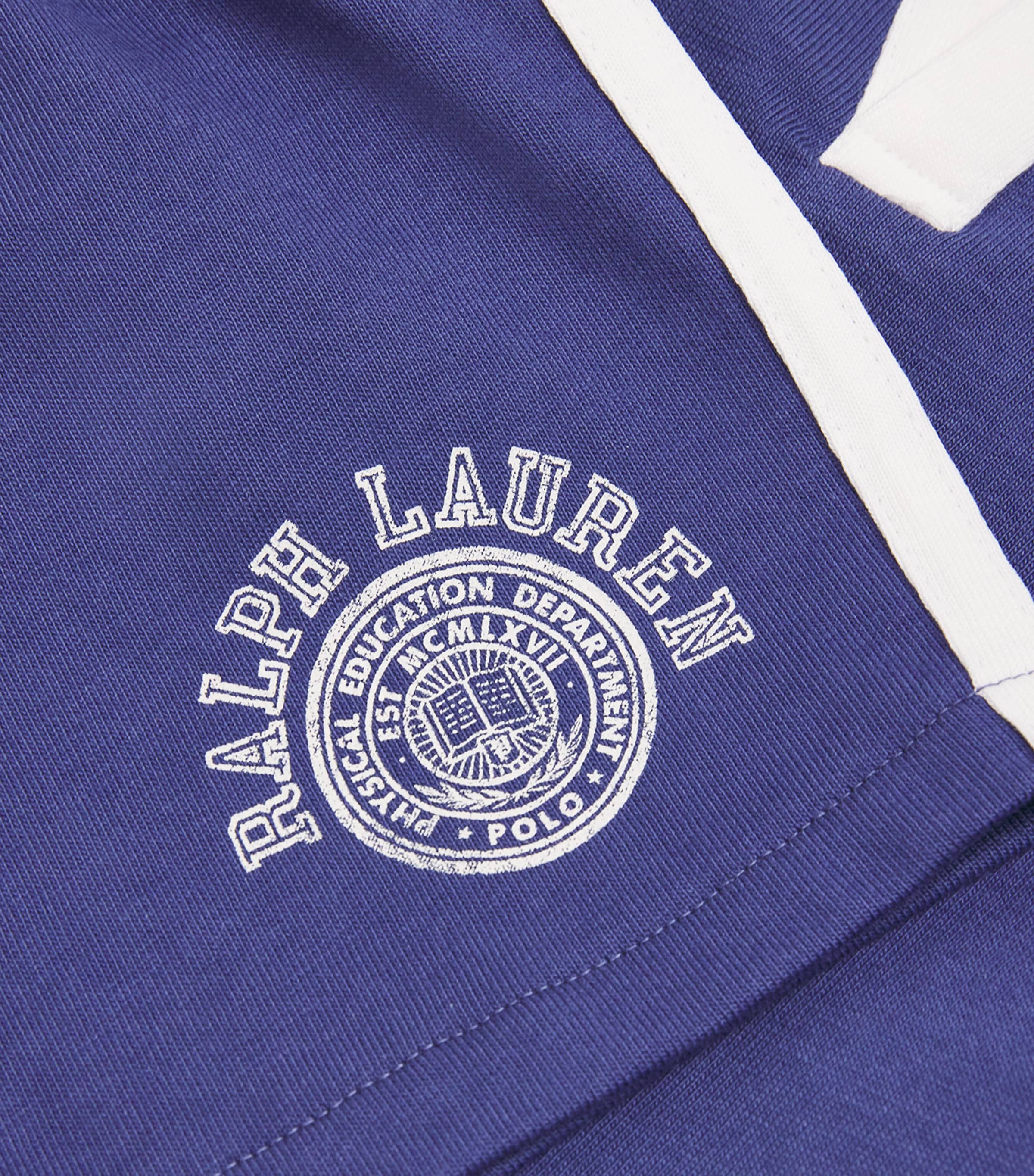Ralph Lauren Kids Cotton Varsity Polo Shirt and Shorts Set (3-12 Months) Classic Blue Image 4