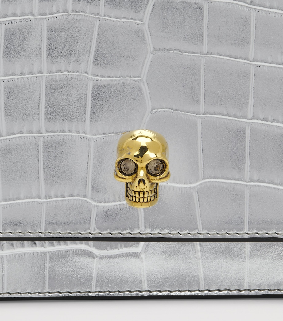 Small Leather Skull Cross-Body Bag 1402 Image 6