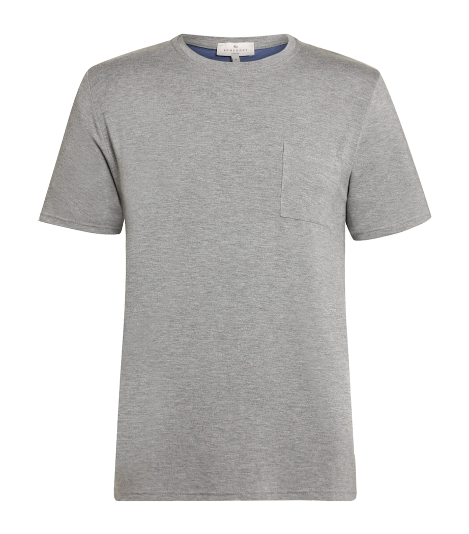 Modal Lounge T-Shirt GRYC-MID GRY/CORNBLU Image 1