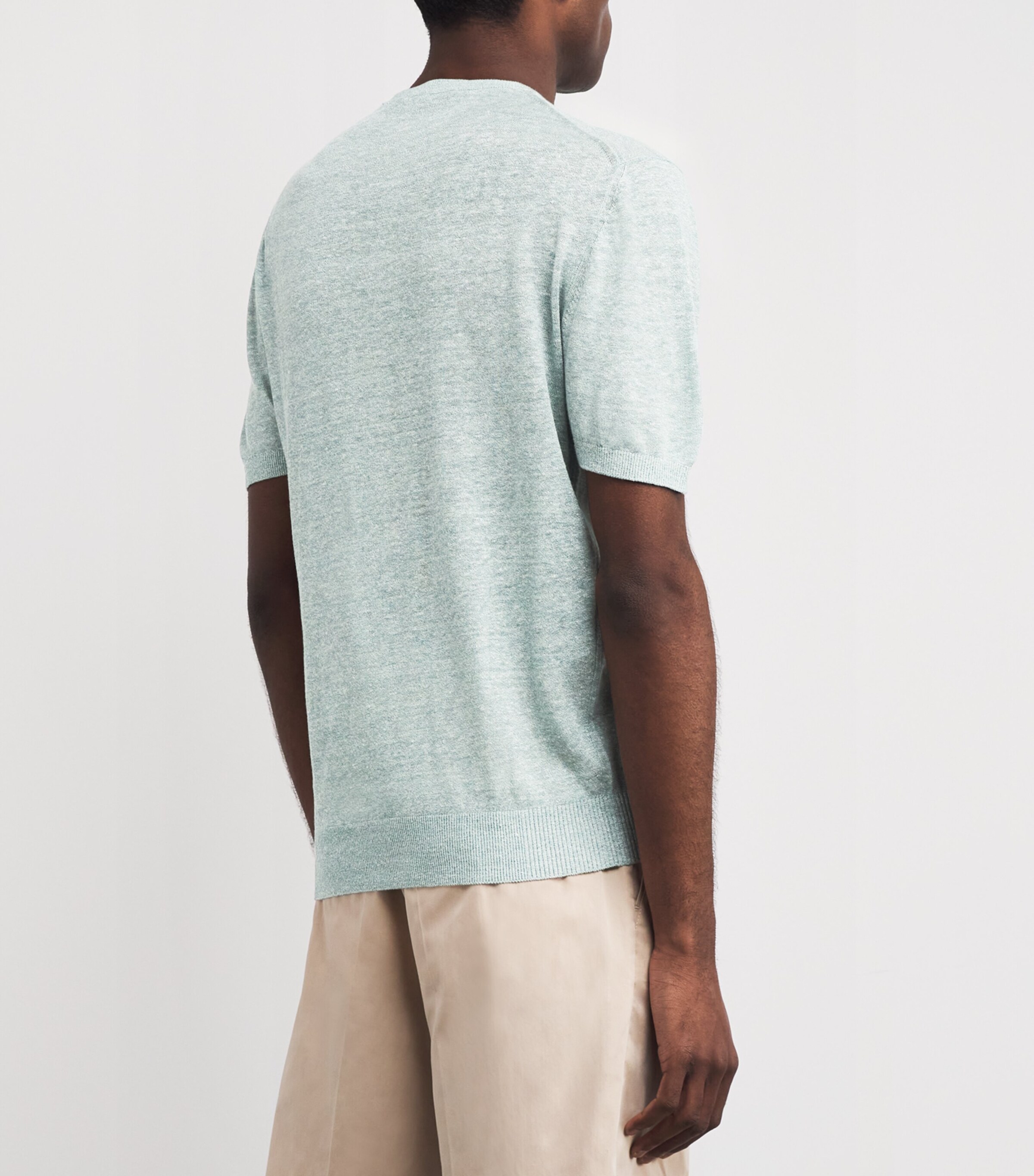 Linen-Silk T-Shirt SAGGIO Image 4