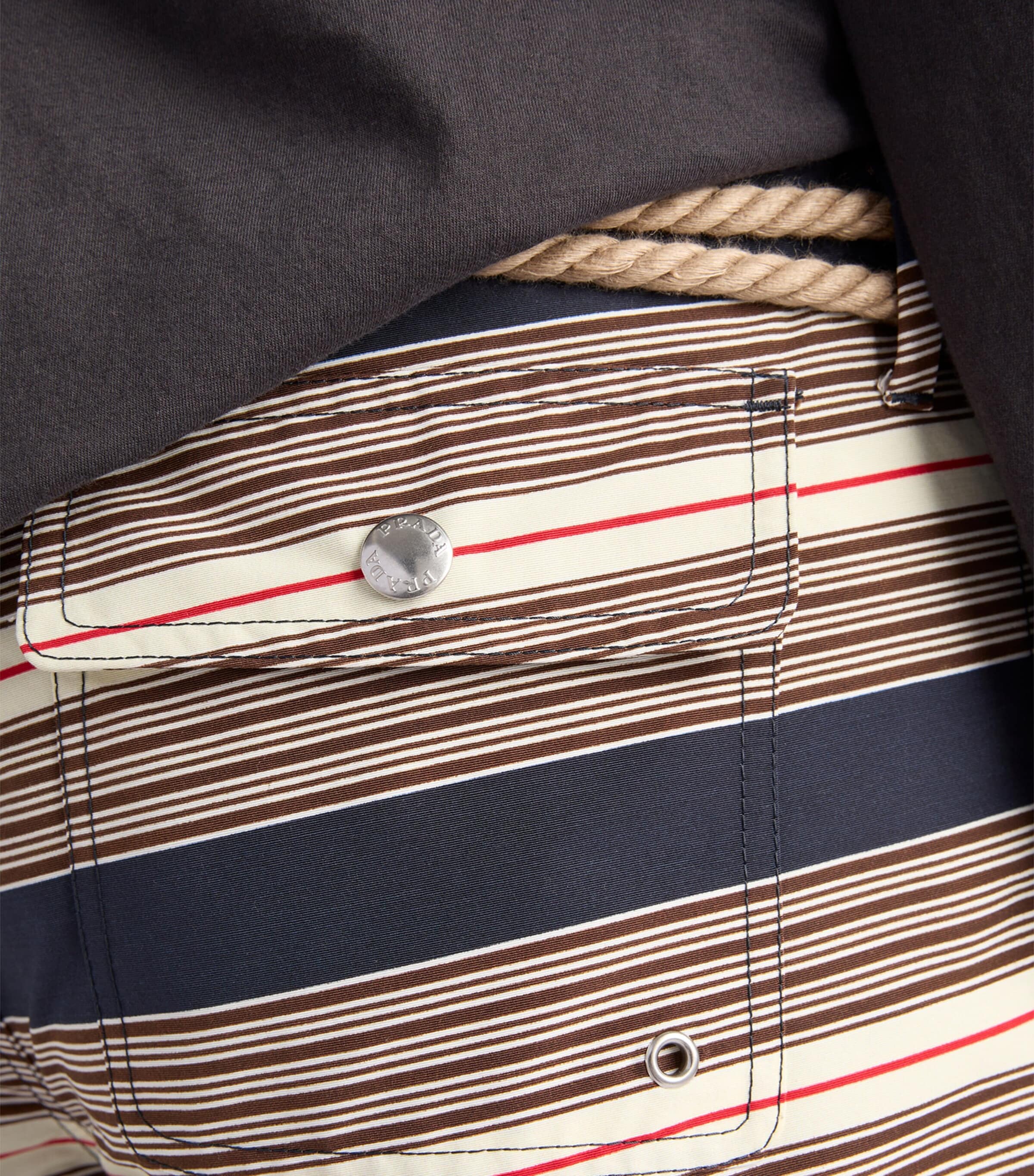 Prada Mens Belted Swim Shorts Image 4