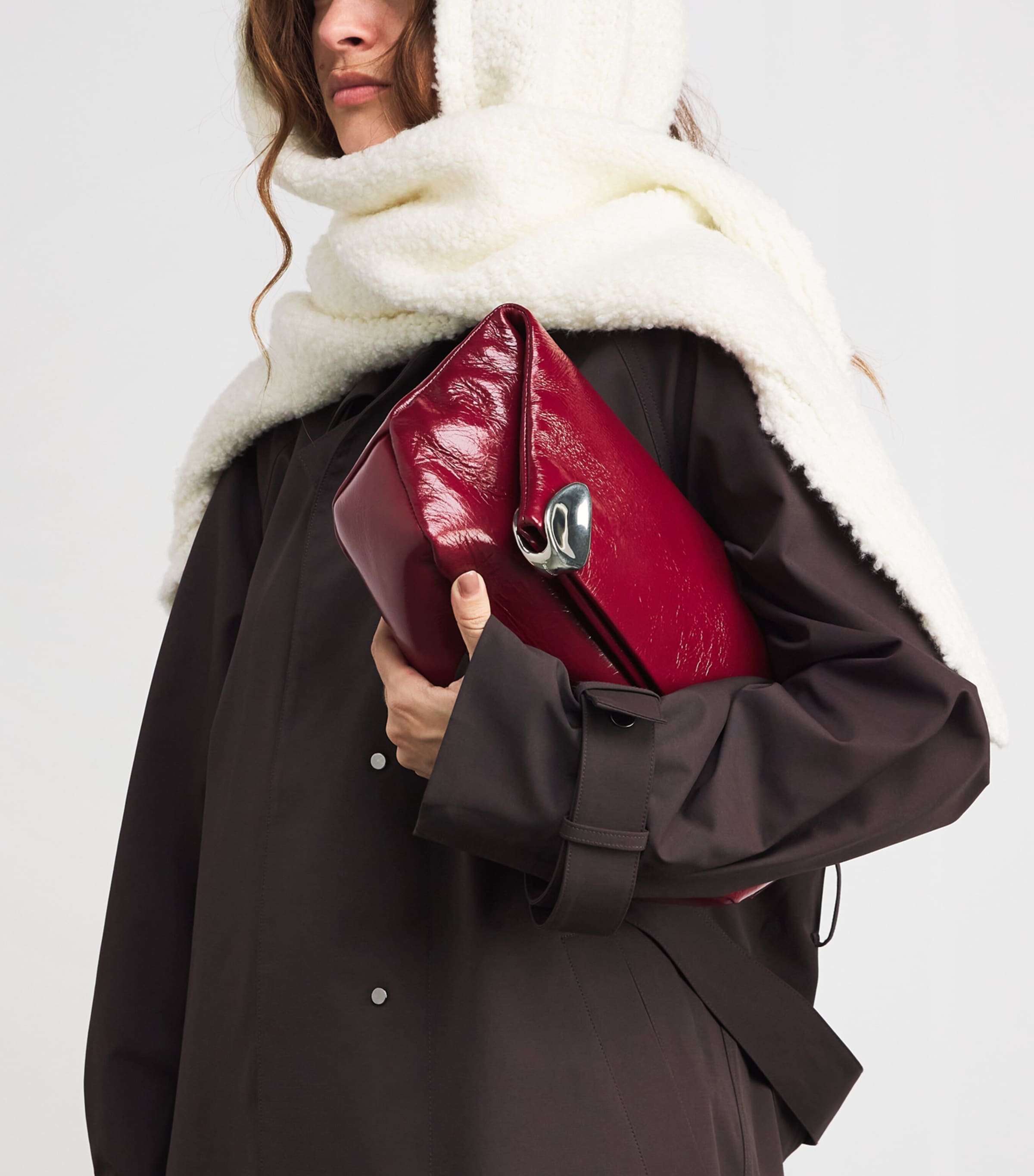 Bouclé Scarf 2060 WOOLWHITE Image 2