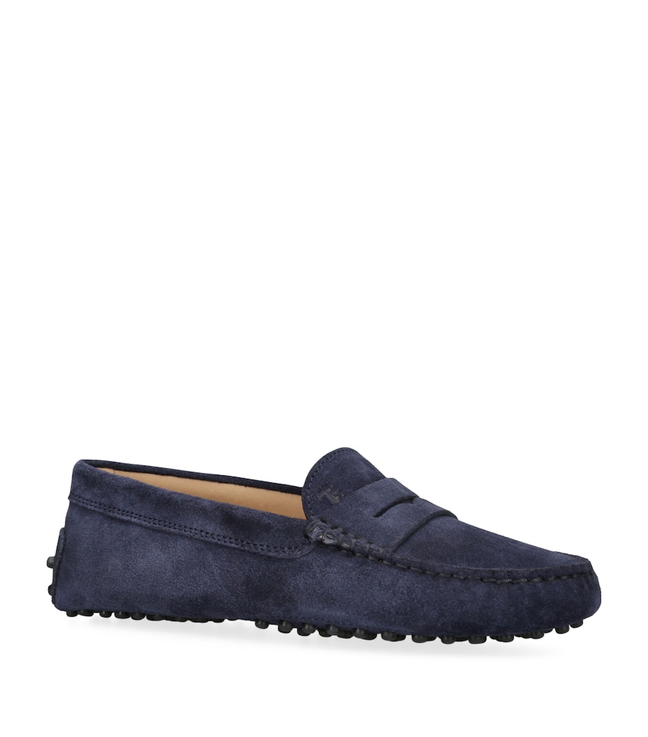 Suede Mocassino Gommini Driving Shoes NAVY Image 3