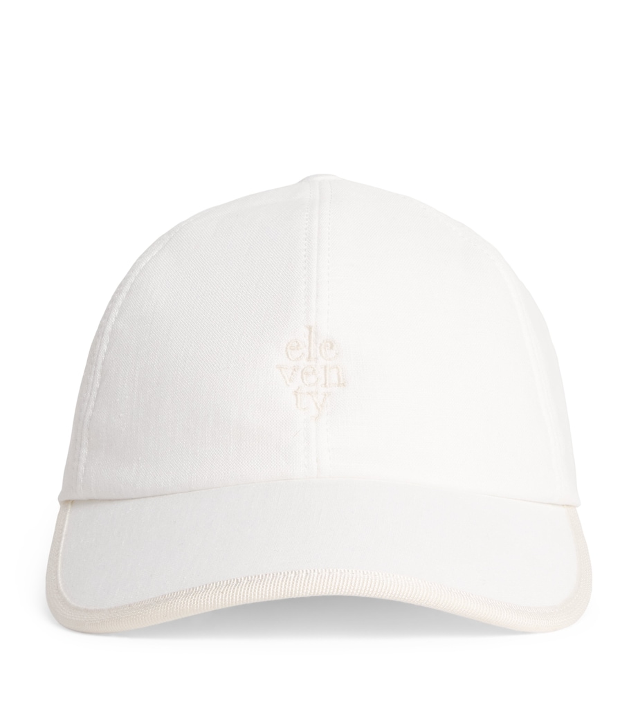 Linen Baseball Cap BIANCO Image 1