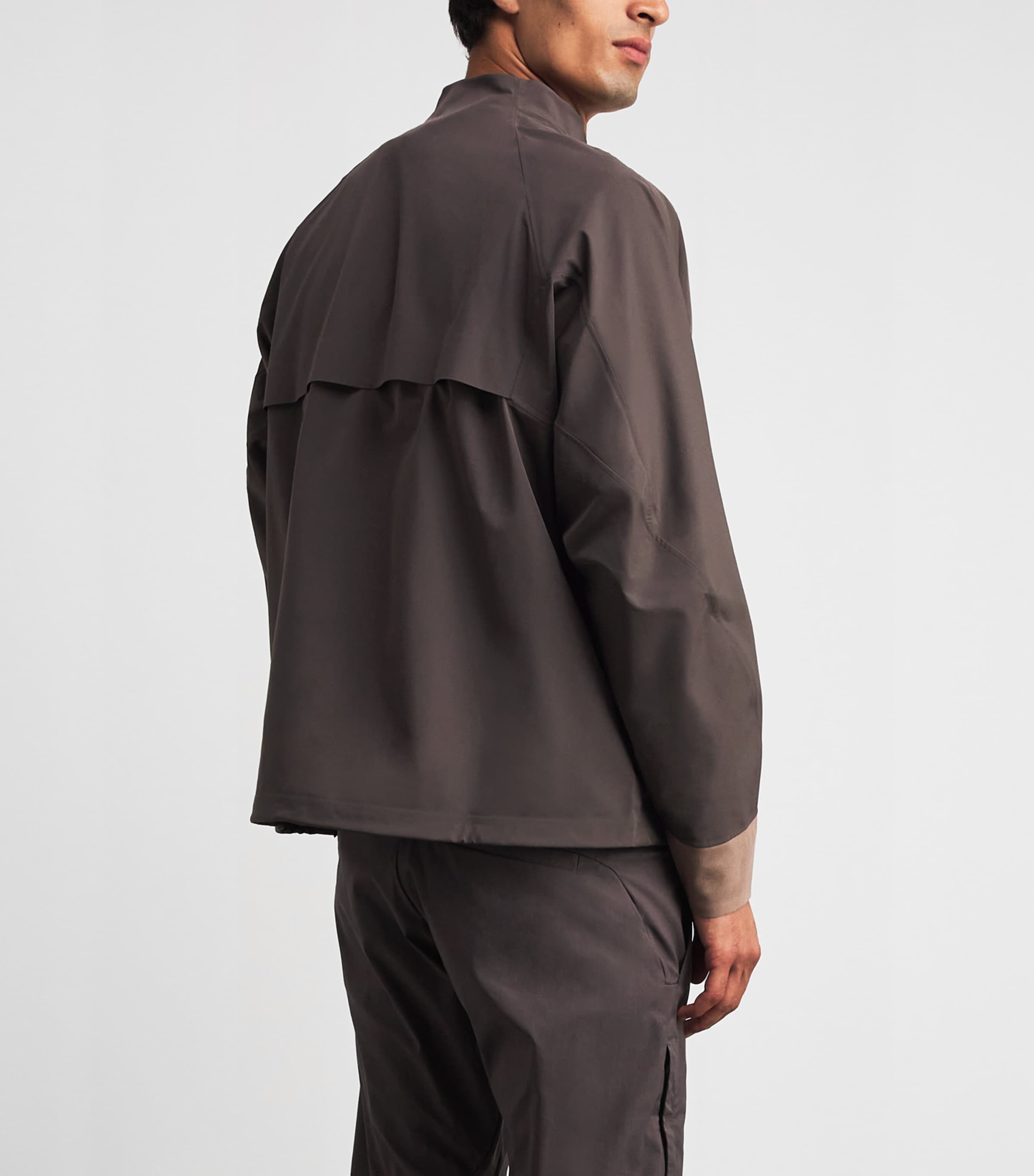 Alba Mens Quarter-Zip Jacket Mud Image 5