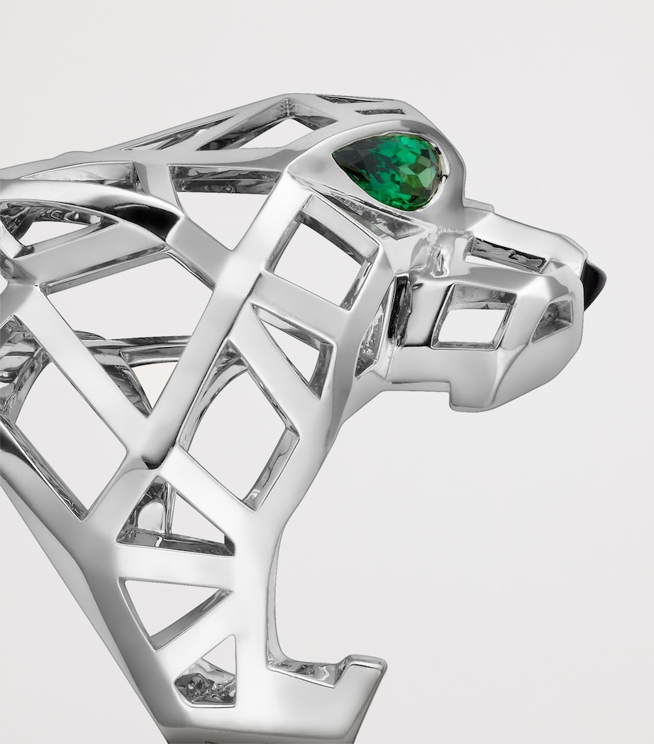 Cartier White Gold, Tsavorite Garnet and Onyx Panthère de Cartier Ring White Gold Image 8